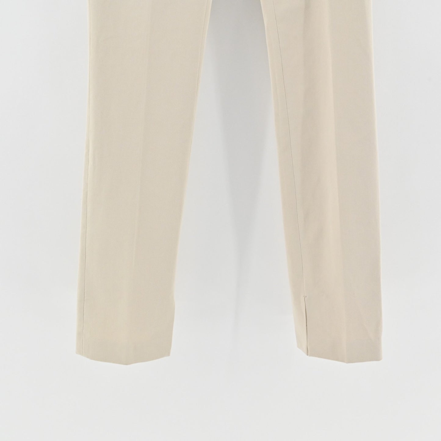 HELMUT LANG Pants Womens Size 2 Solid Beige Slim Straight Classic Trousers