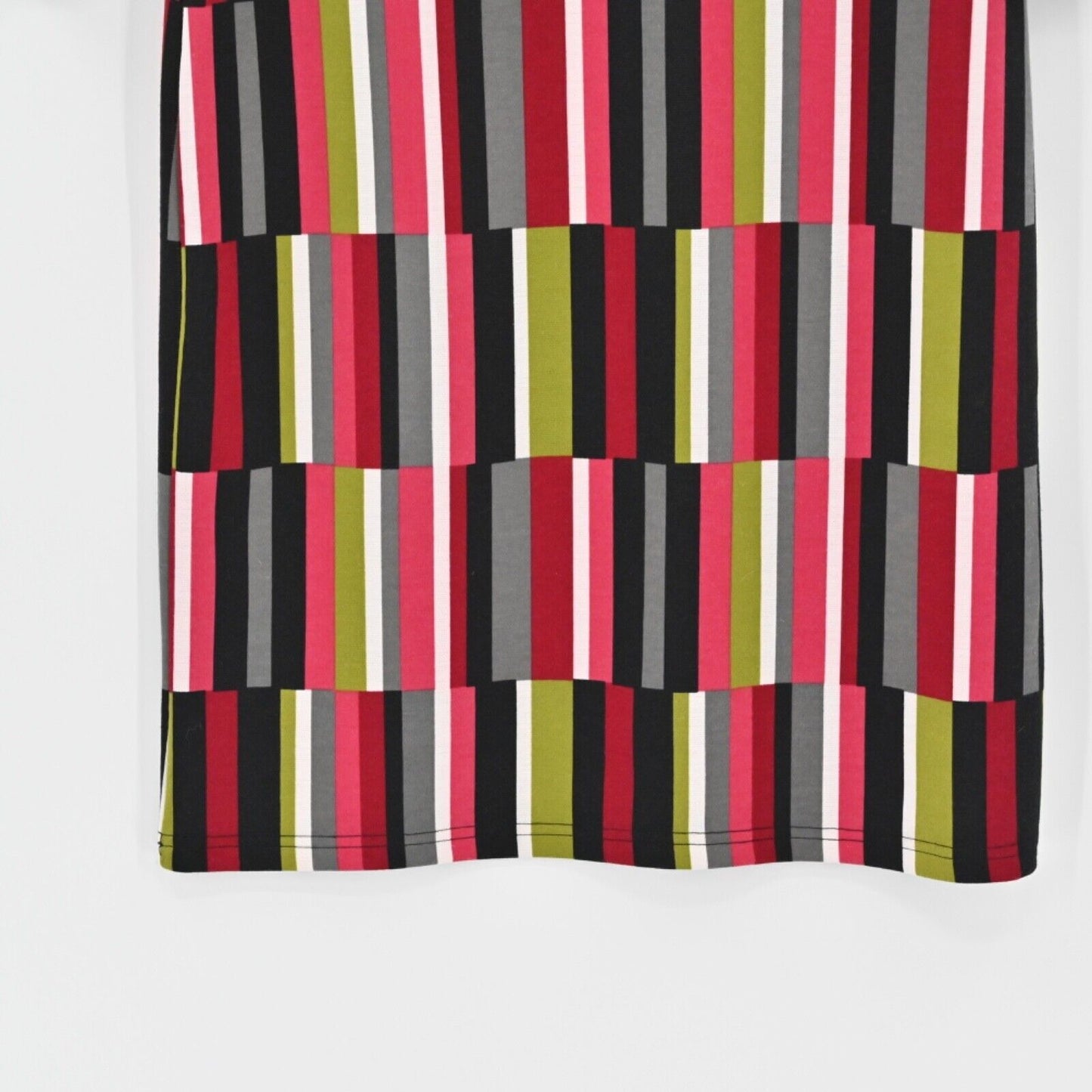 TRACY NEGOSHIAN Dress Womens Size Small Marisa Retro 70s Striped Scoop Neck Knit