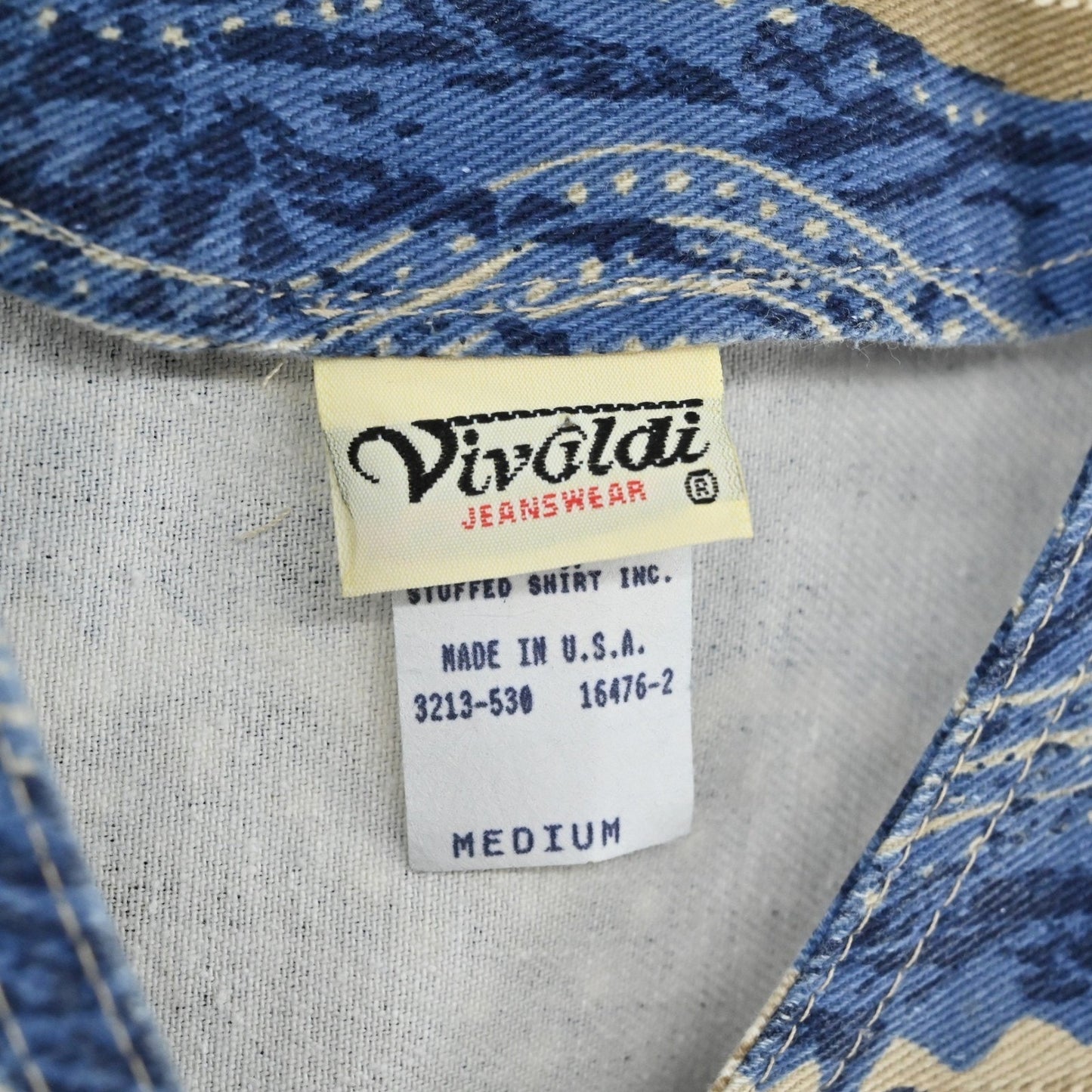 Vtg 80s Womens Western Denim Vest Size M Blue Indie Southwestern Aztec Festival