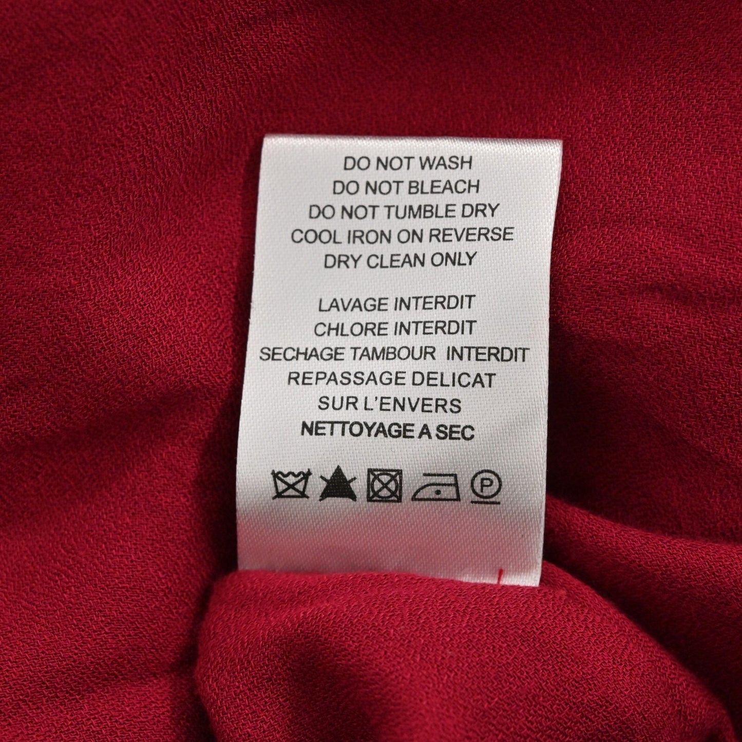 IRO Womens Hanie Cold Shoulder Dress Size 42 XL Red Ruffle Long Sleeve Mini NEW