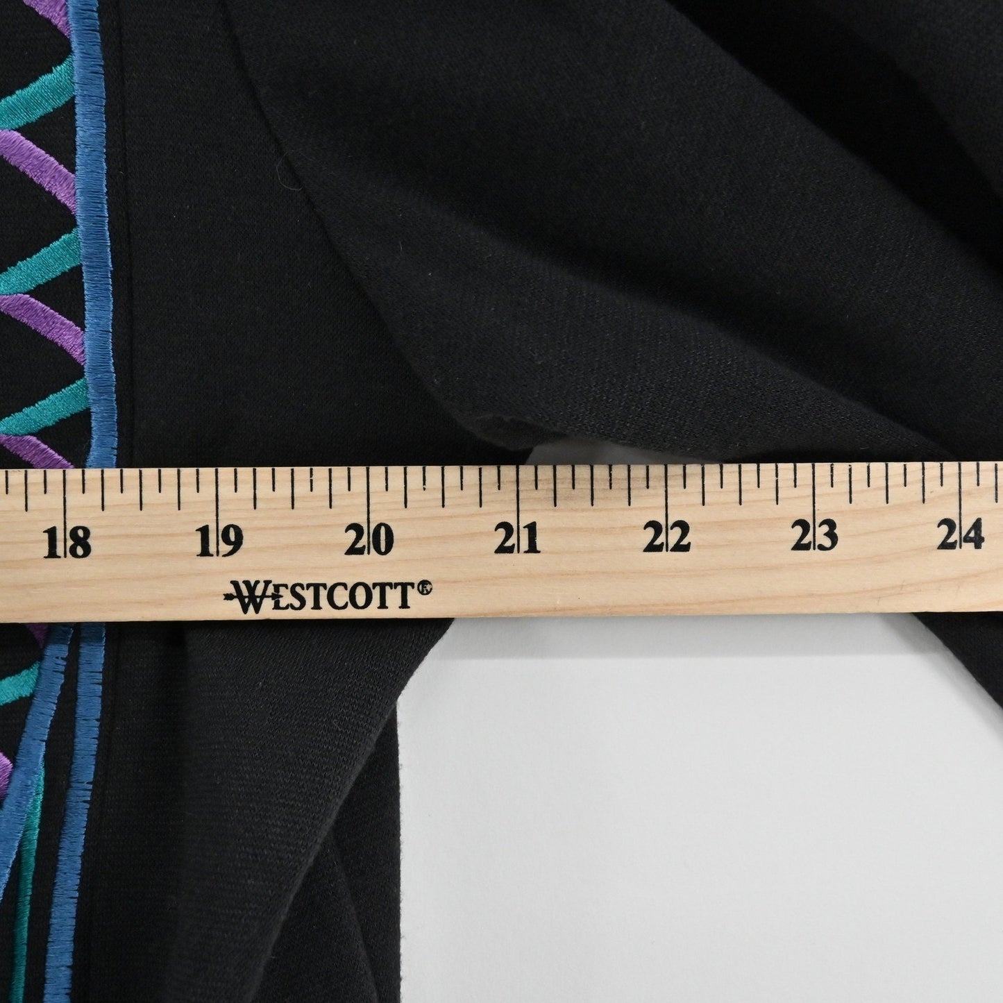 Bob Mackie Womens Embroidered Jacket Size M Black Zip Up Western Wearable Art