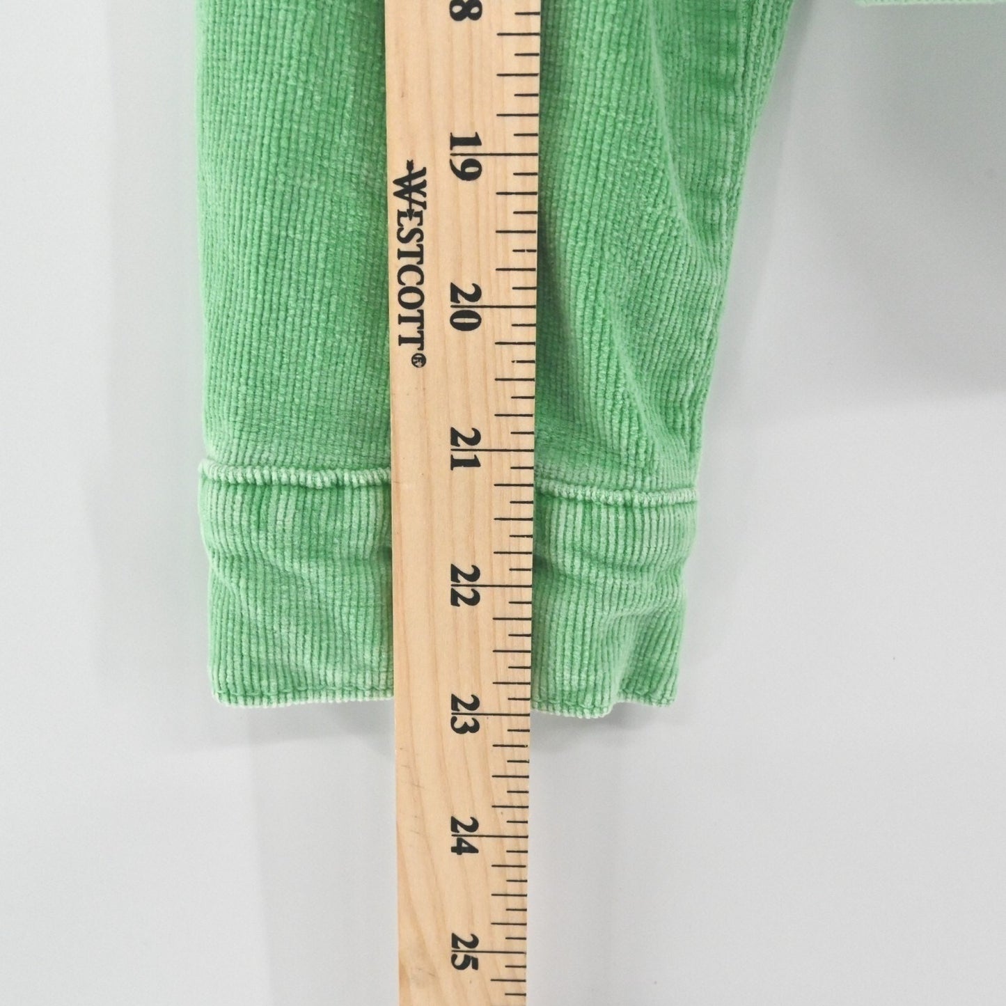 Vtg HUDSON Womens Trucker Jacket Size S Green Corduroy Distressed Made in USA