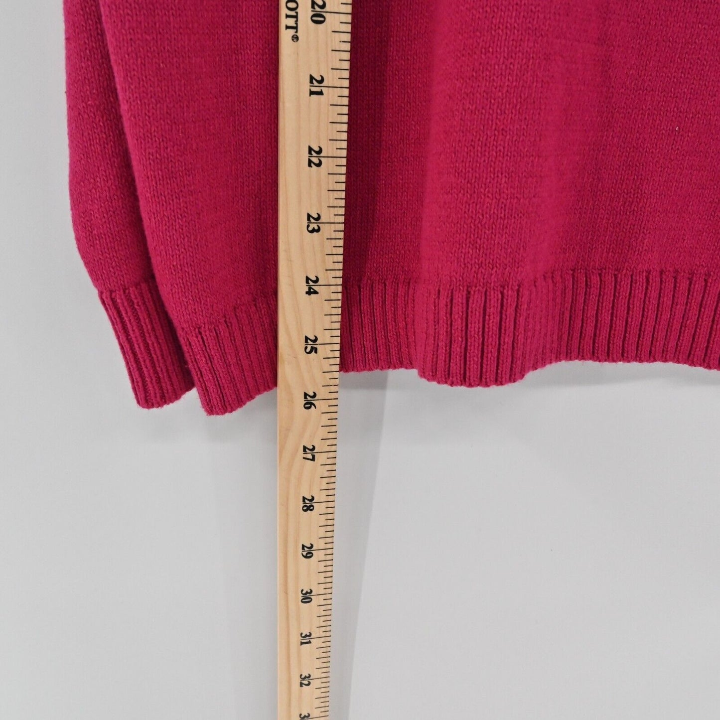 J JILL Sweater Womens Size XL Relaxed Easygoing Knit Orchid Flower Pink Pullover