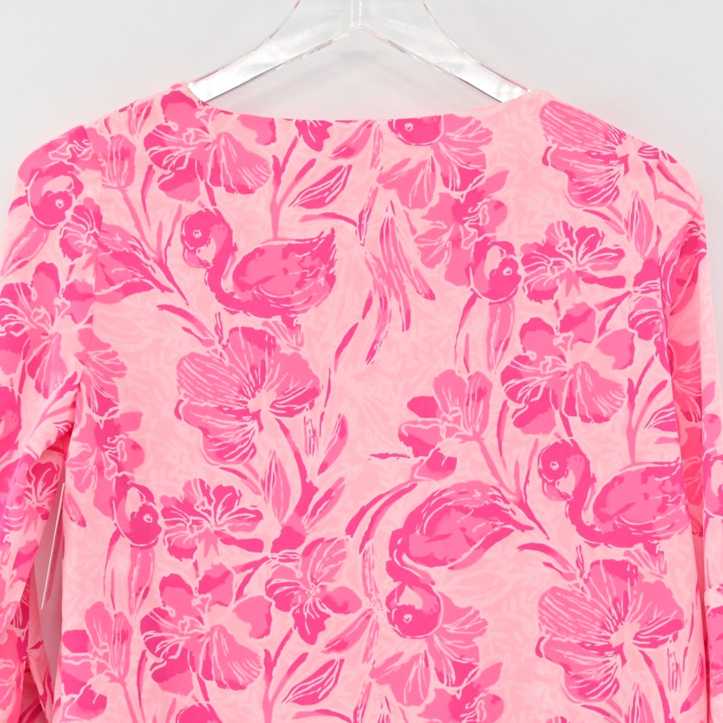 LILLY PULITZER Womens Langston Top Size XXS Coral Reef Tint Flamingle Vacation
