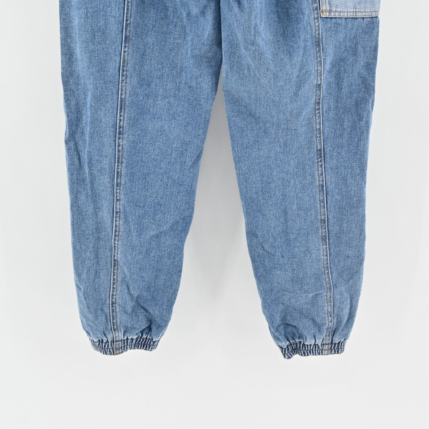 URBAN OUTFITTERS Byron Spliced Jogger Jeans Womens Size S BDG Two Tone Blue