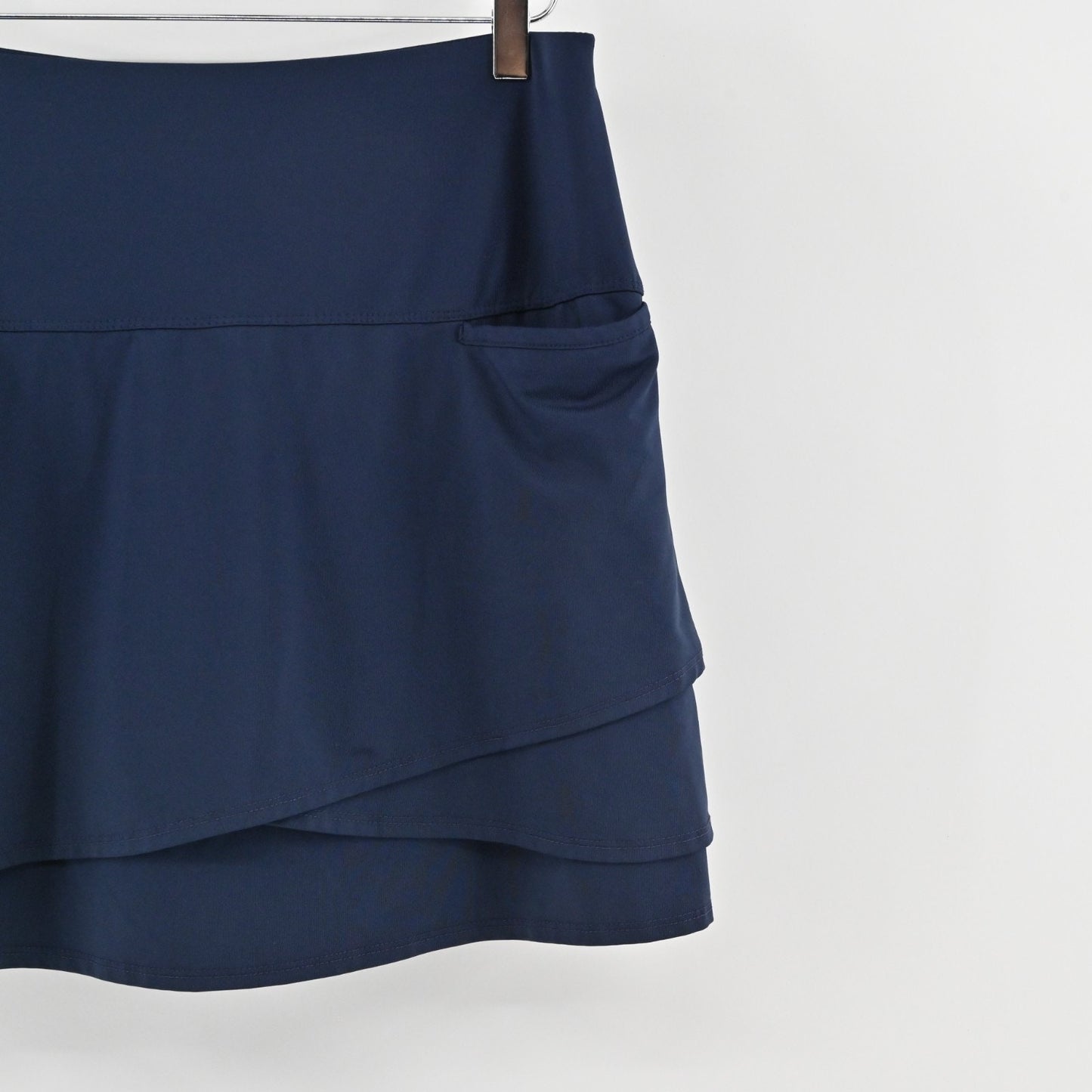 Lucky in Love Scallop Short Golf Skort Size L Navy Tennis Athletic Pickle Ball