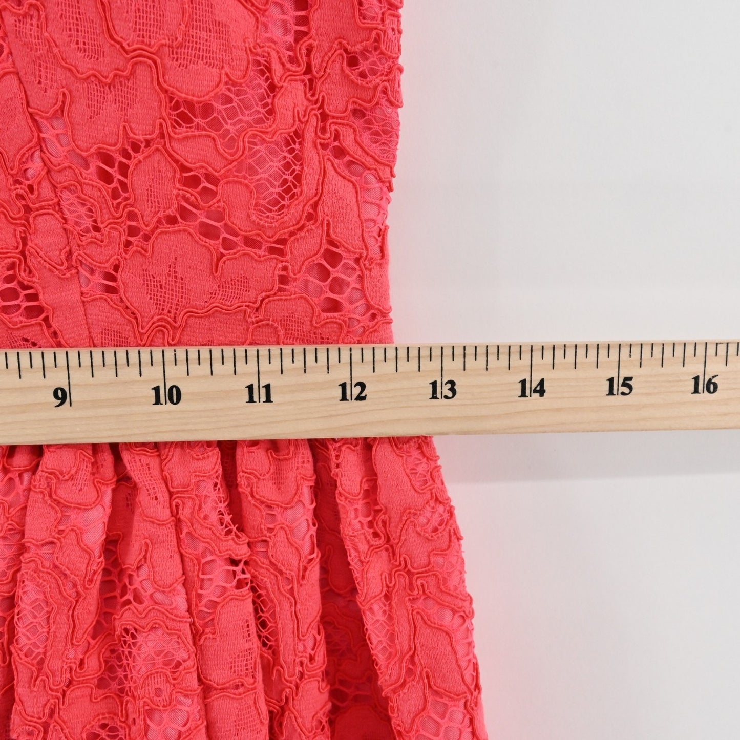 Kate Spade High Low Lace Dress Size 00 Take A Walk On The Wild Side Geranium