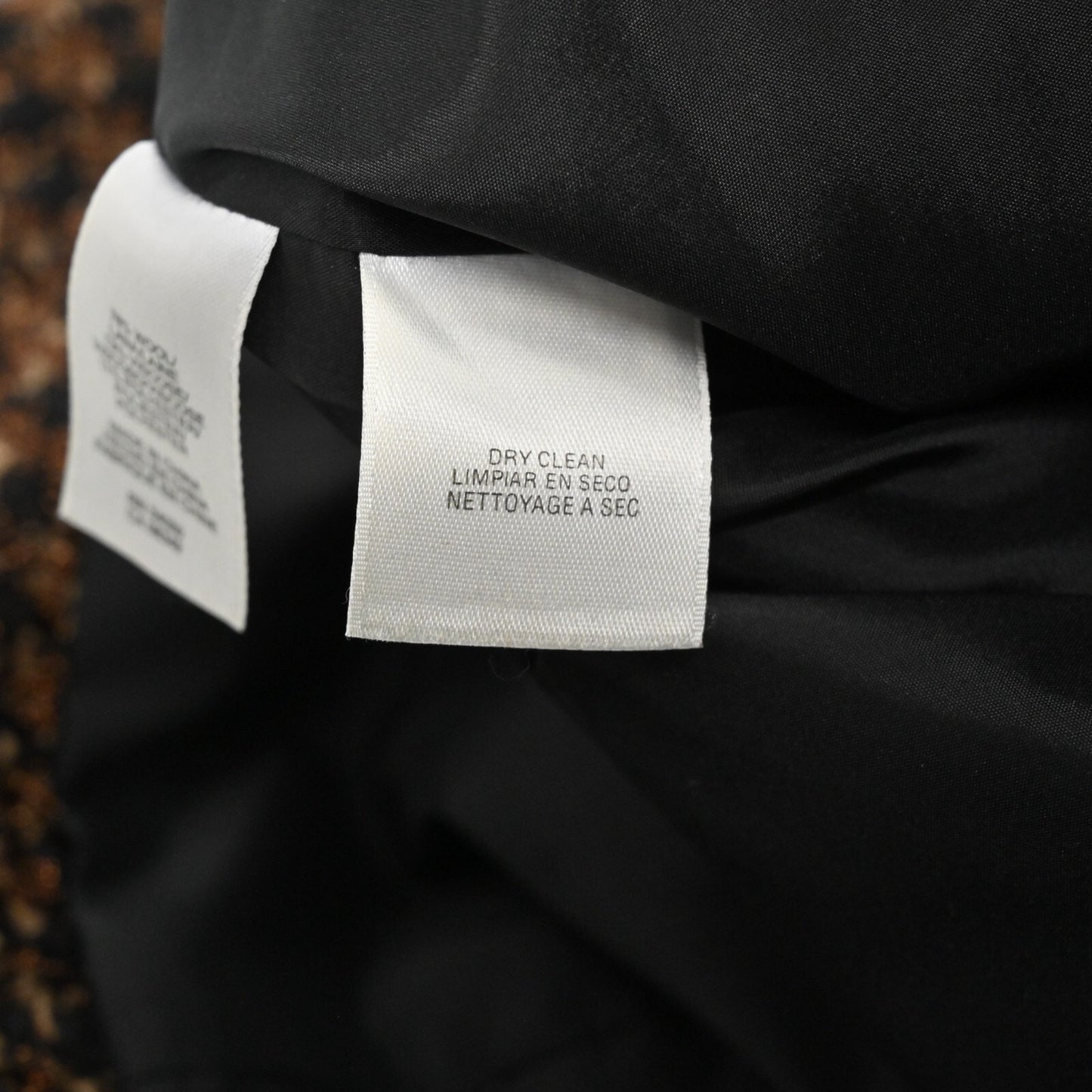 Vtg ANNE KLEIN Womens Wool Tweed Blazer Size 2 Academia Preppy Retro Career 00s