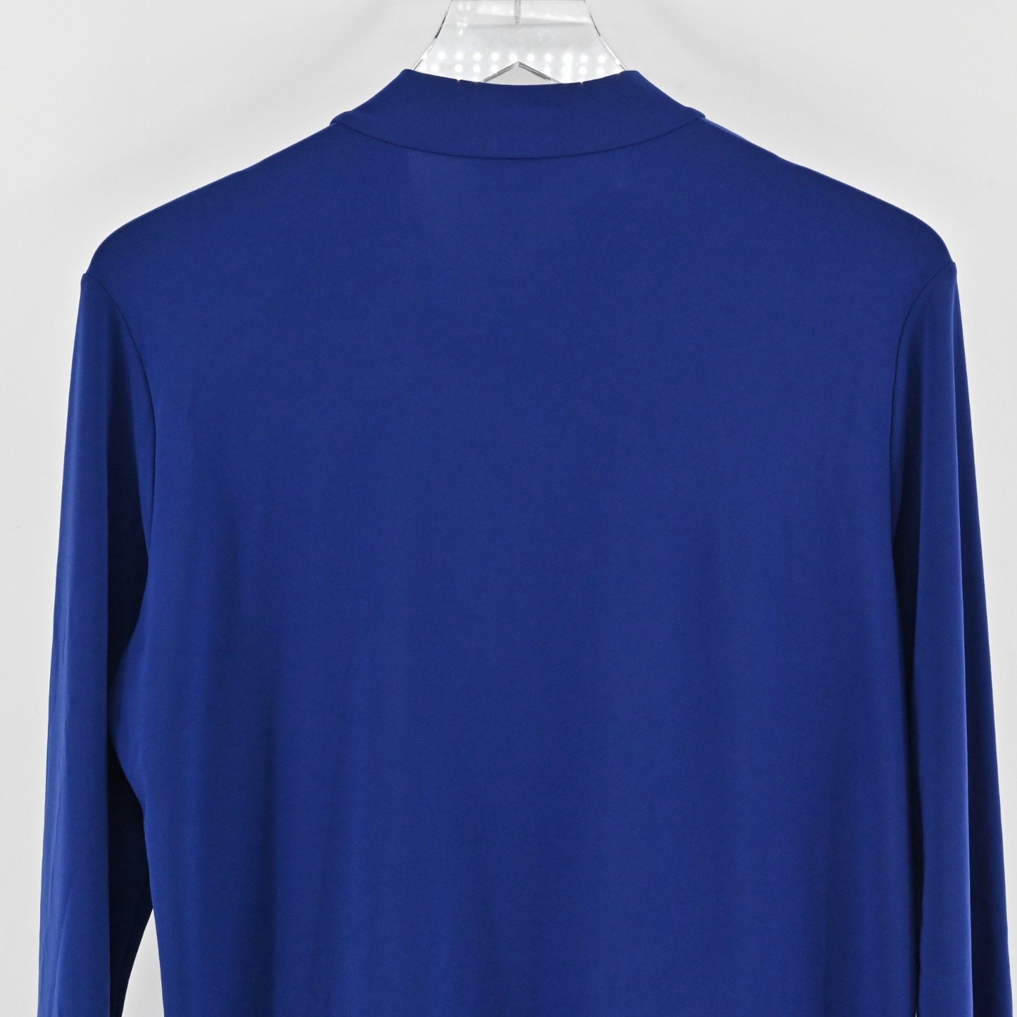 Clara Sunwoo Womens Tie Neck Cobalt Blue Top Sz XL Bow Blouse Capsule Regal NEW