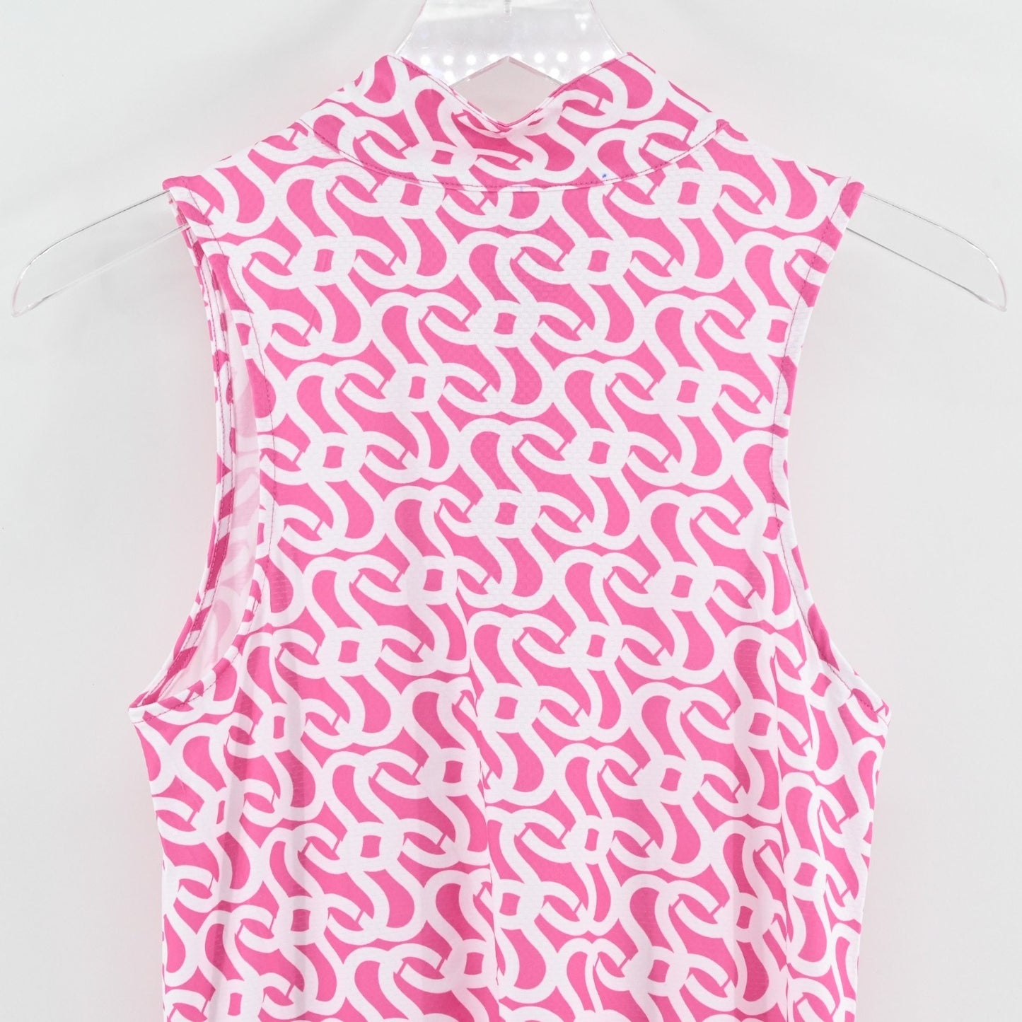 Gottex Studio Geo Pink Sleeveless Dress Size M Athletic Pickleball Tennis Golf