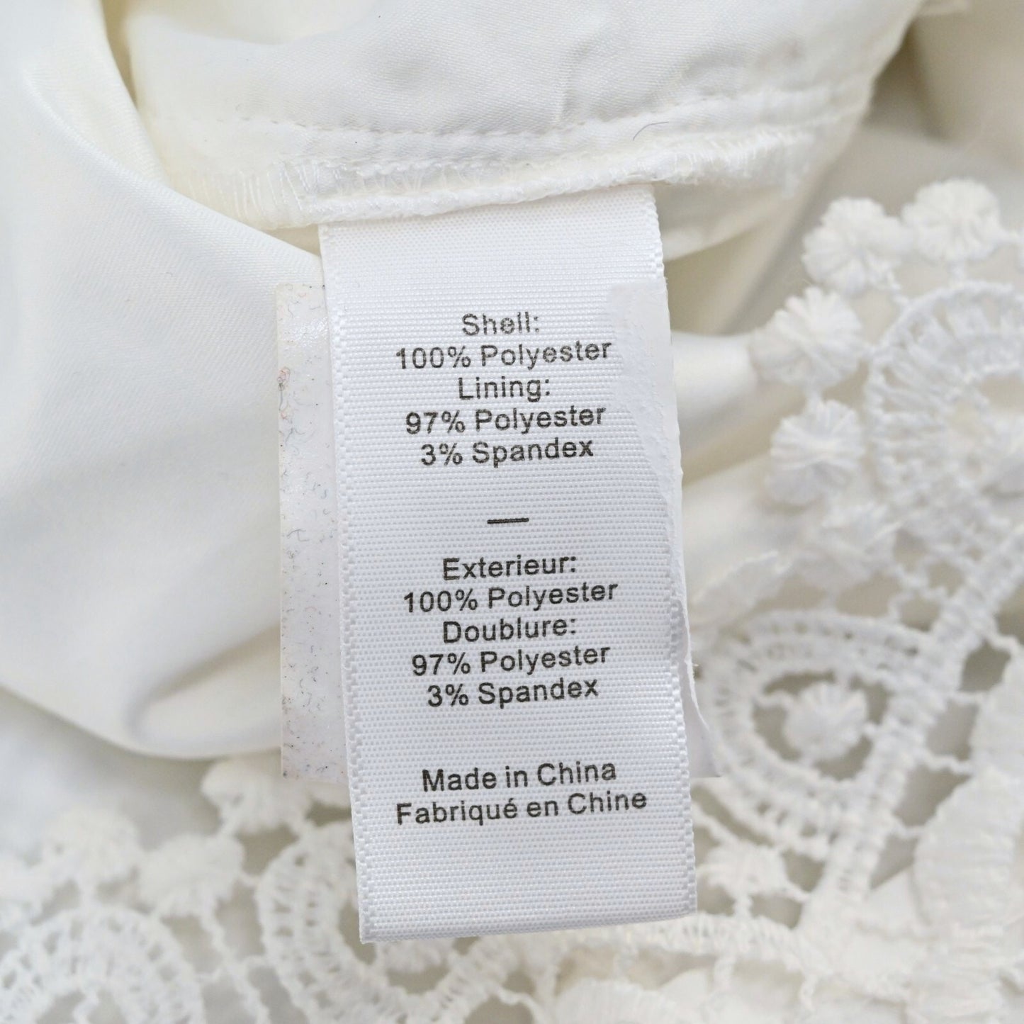 LIKELY Guipure Lace Dress Size 0 White Bridal Crochet Mini Sleeveless Sheath