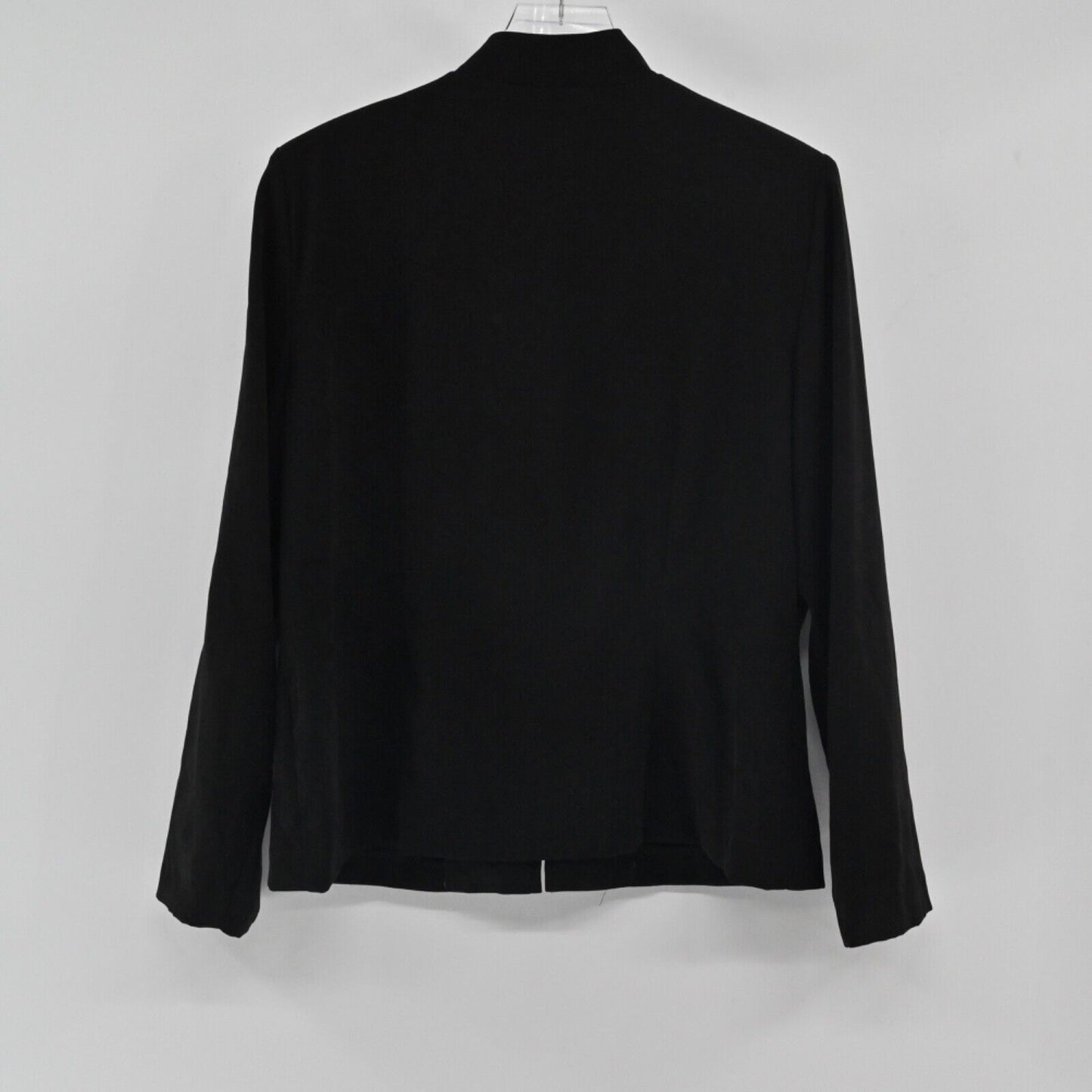 Vtg KORET Jacket Womens Size 14 Black Argyle Full Zip Stand Up Collar Retro Y2K