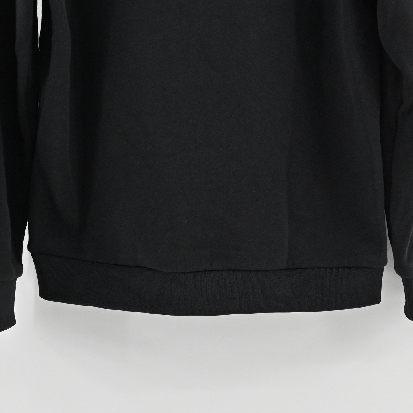 Karl Lagerfeld Mens Slim Fit Tonal Logo Sweatshirt Size L Black Crewneck Grunge