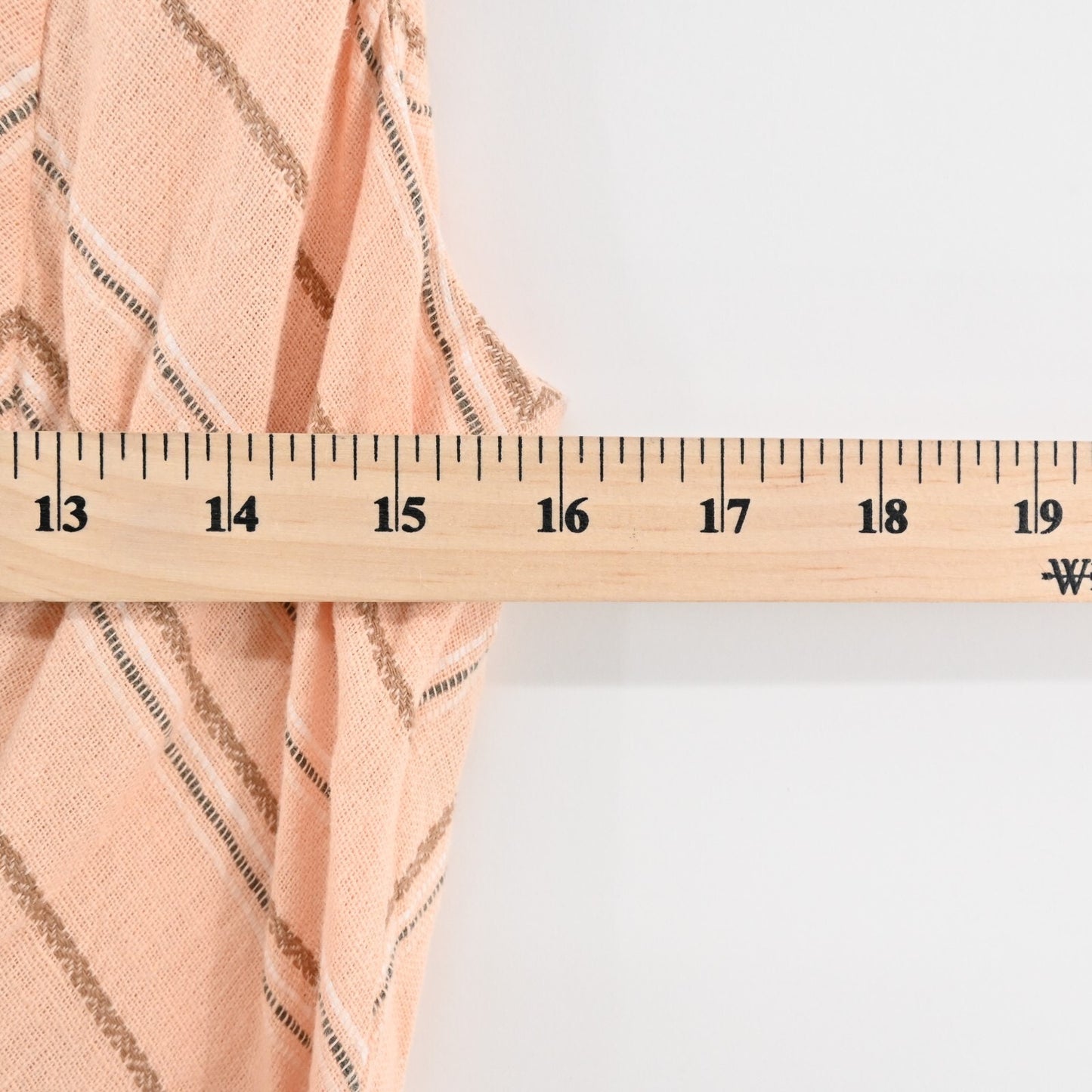 CALVIN KLEIN Dress Sz 2 Orange Linen Cotton Striped Belted Maxi V Neck Vacation