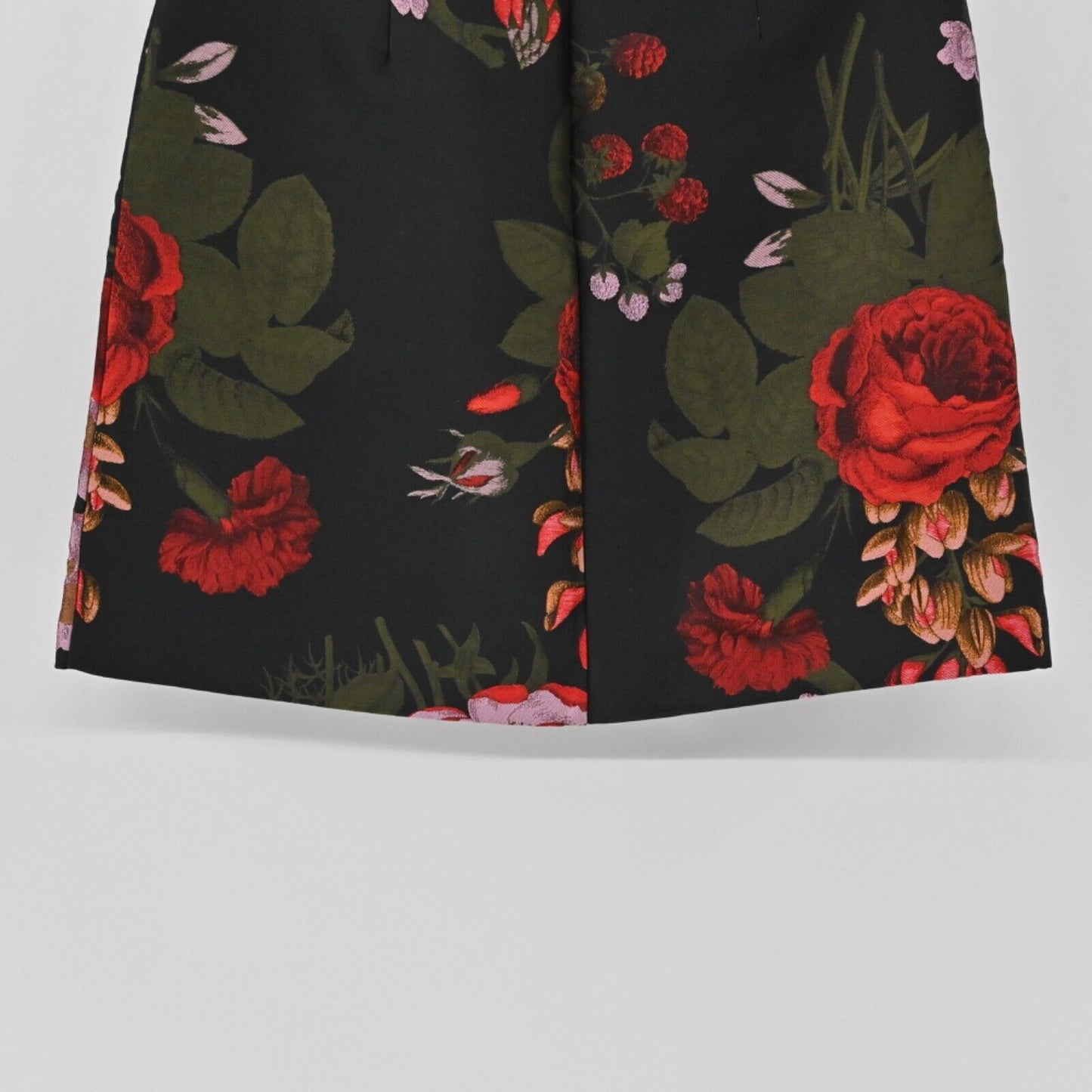 HUTCH Skirt Womens Size S Black Floral Jacquard Mini A Line Flare ANTHROPOLOGIE