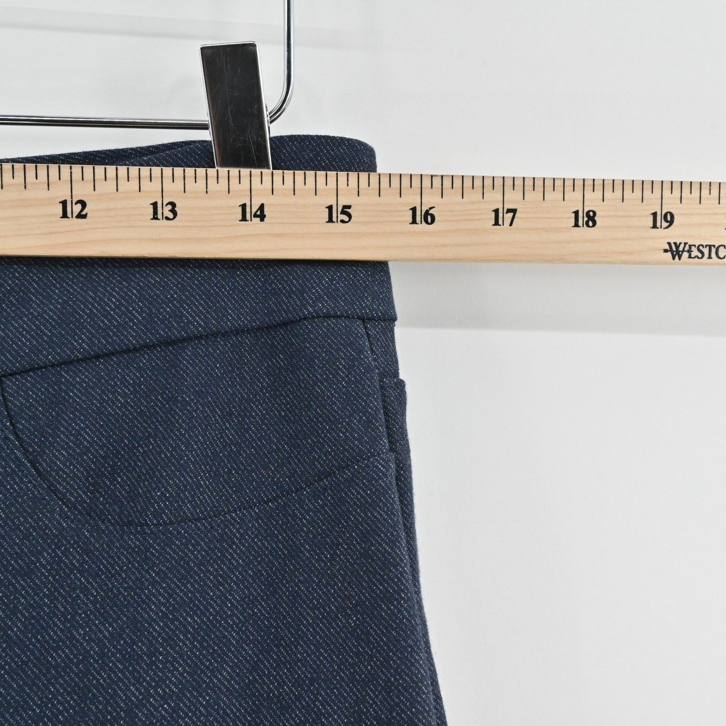 HONEYLOVE Womens EverReady Shapewear Career Pants Size L Stormy Blue Pockets