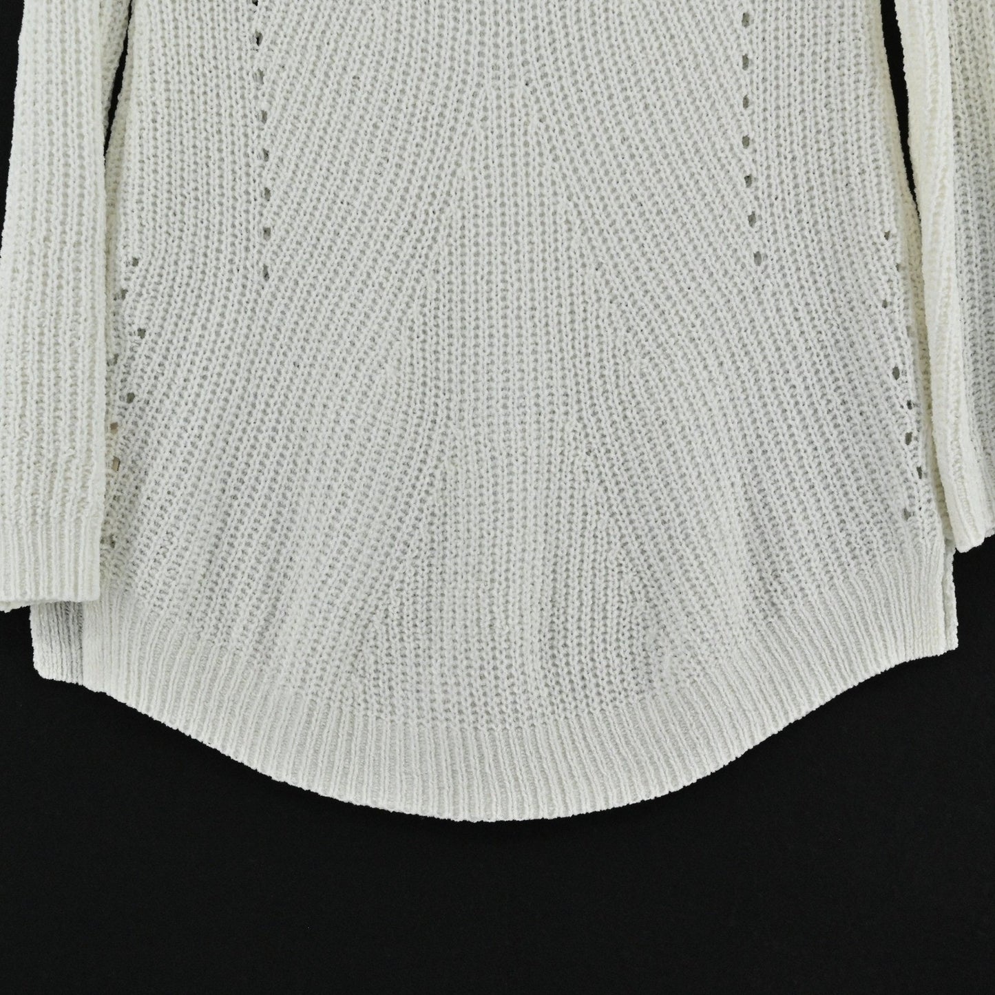 Anthropolgoie MOTH Womens Off The Shoulder Chenille Sweater Size XS Cream Boho