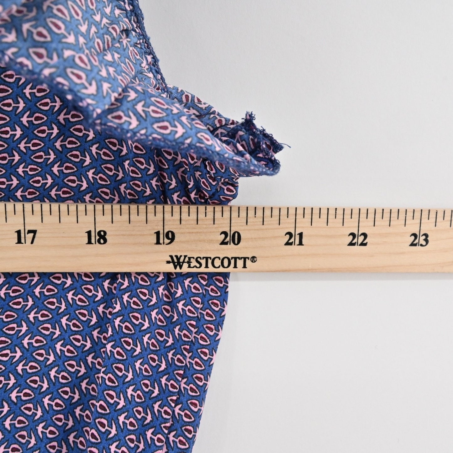 PERRY WALKER COLLECTIVE Cornelia Midi Dress Size M Blue Floral Silk Peasant Boho