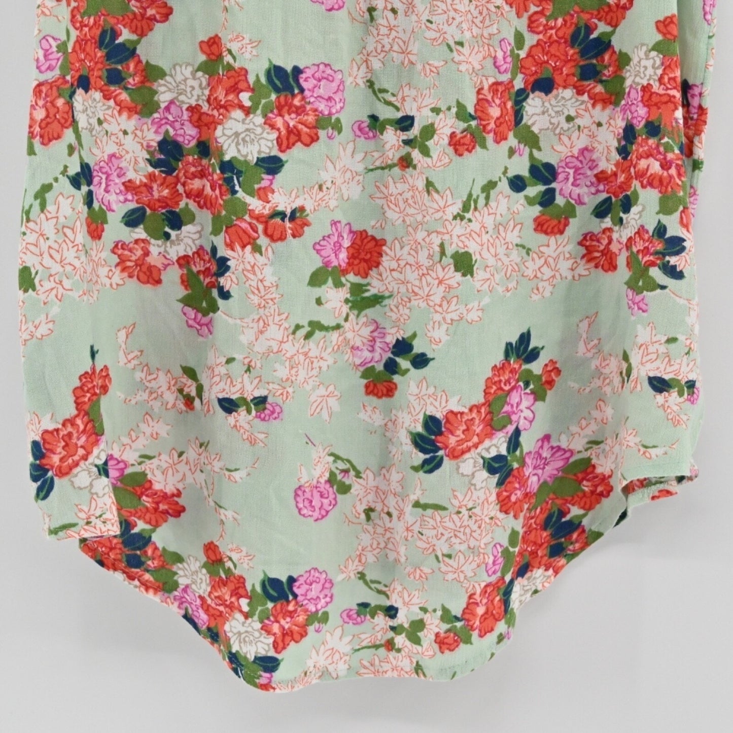 Anthropologie MEADOW RUE Womens Top Size 2 Whimsical Sleeveless Green Floral
