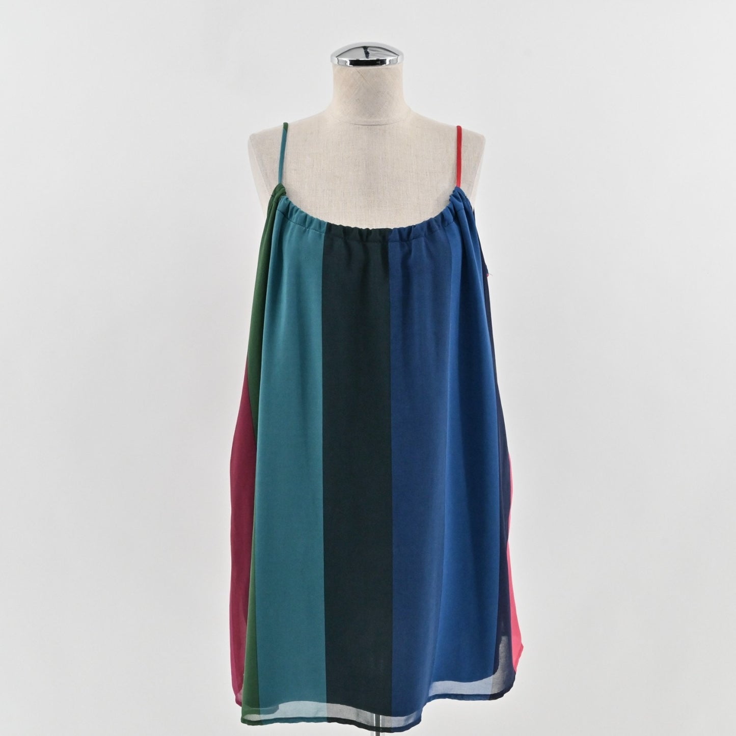 Show Me Your Mumu Caroltta Madly Stripe Dress Size M Rainbow Sleeveless Mini