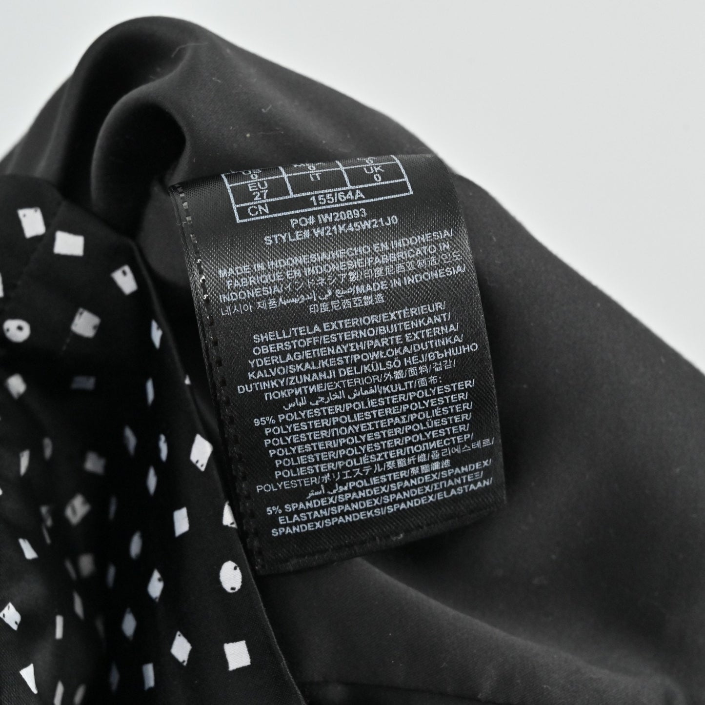 Vtg Y2k Guess Pin Up Dress Size 0 Rockabilly Polka Dot Retro Black White Ruched