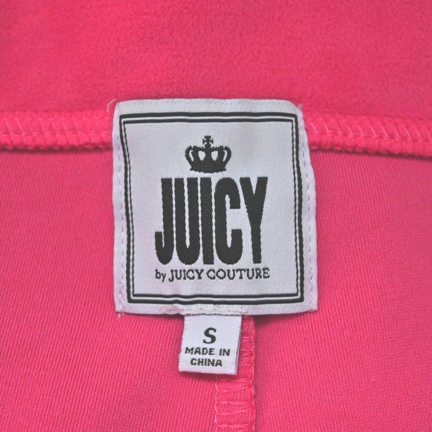 JUICY COUTURE Womens Velour Track Pants Size S Hot Pink Sweatpants Retro Y2K