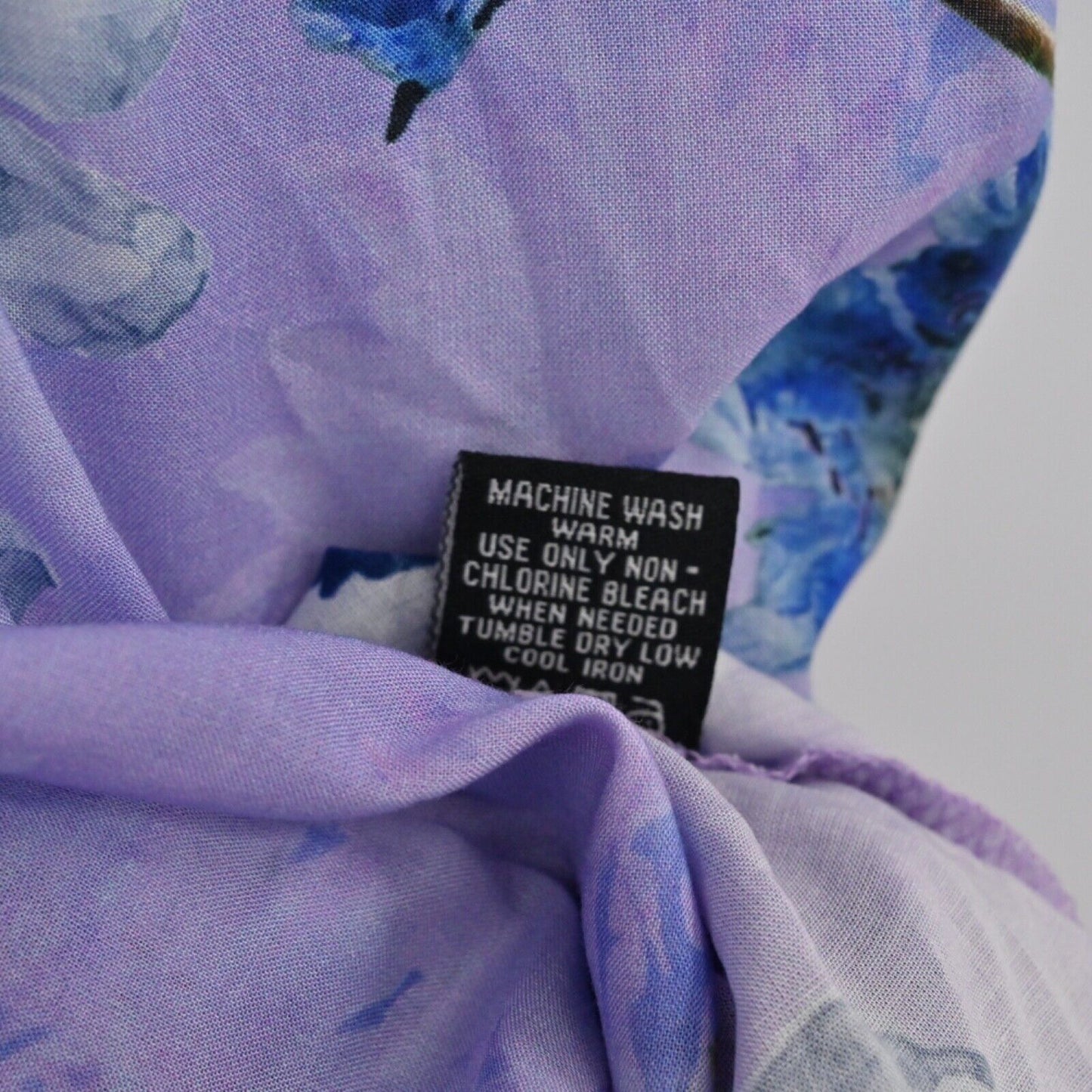 TOLANI Dress Womens Size XS Purple Floral Wide Strap Vneck Asymmetric Midi NEW