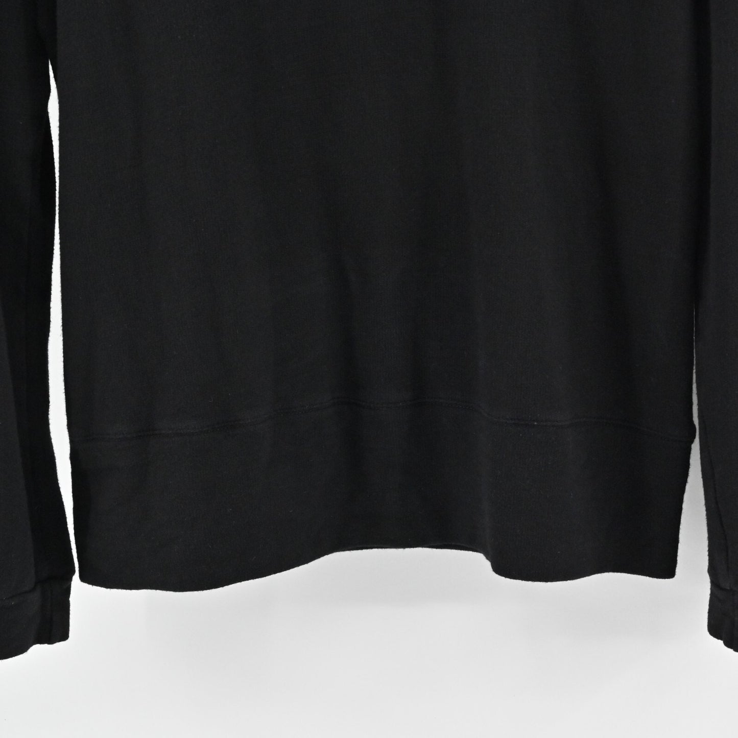 MONROW Top Womens Sz L Black Long Sleeve Scoop Neck Stretch Capsule Quiet Luxury