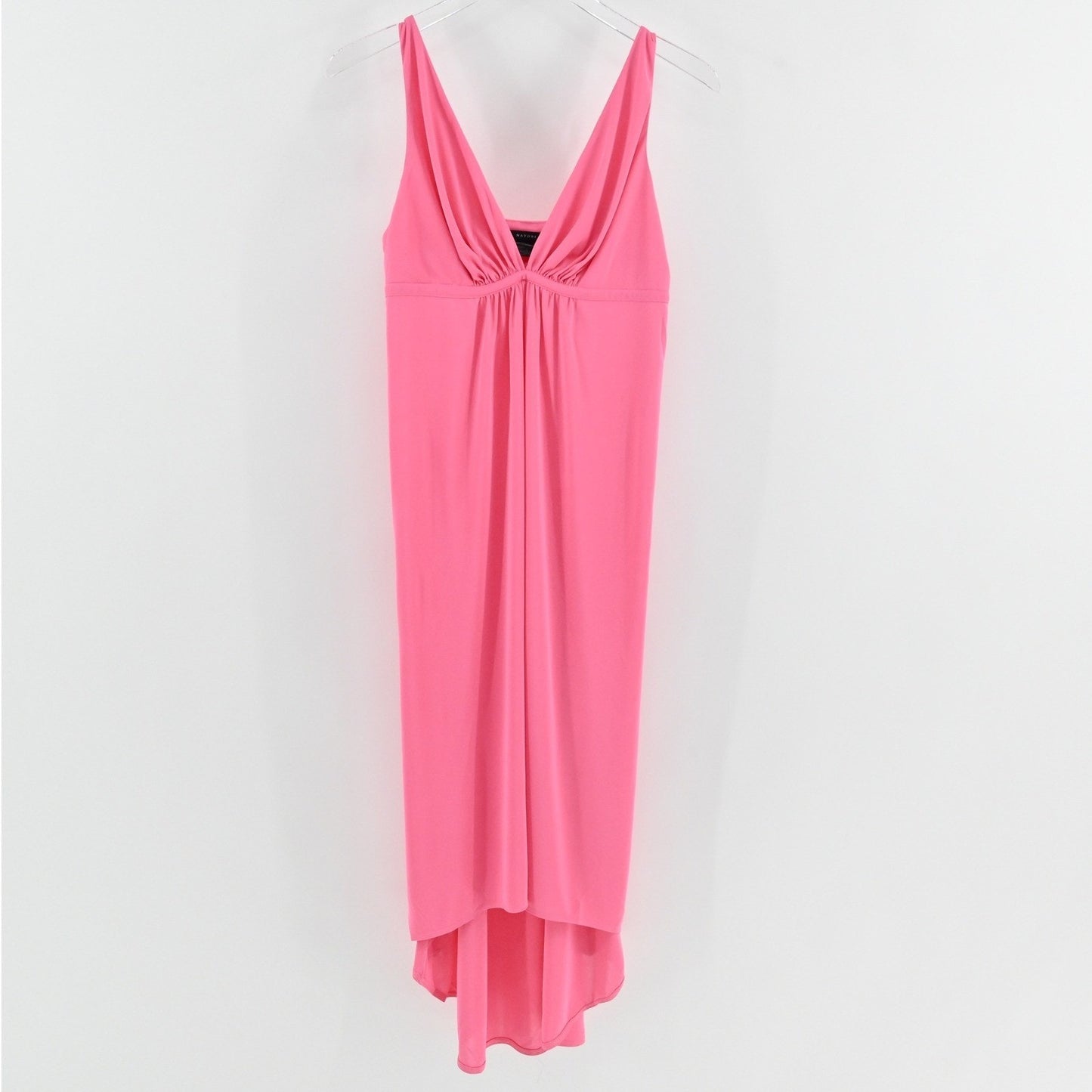 Natori Aphrodite Pink Babydoll Dress Size S Sleeveless Hi Low Romantic Feminine