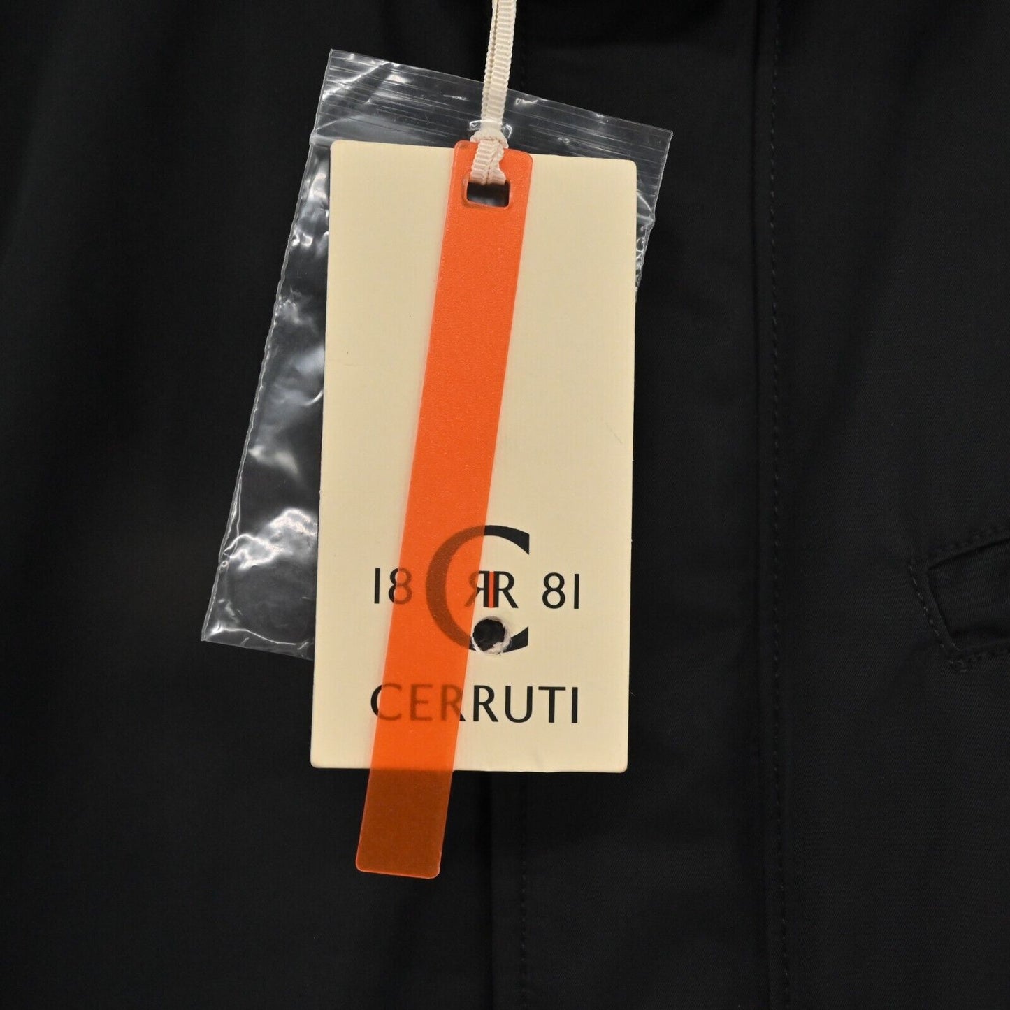 CERRUTI 1881 Jacket Womens Size XL Zip Front Hooded Long Sleeve Black Coat NEW