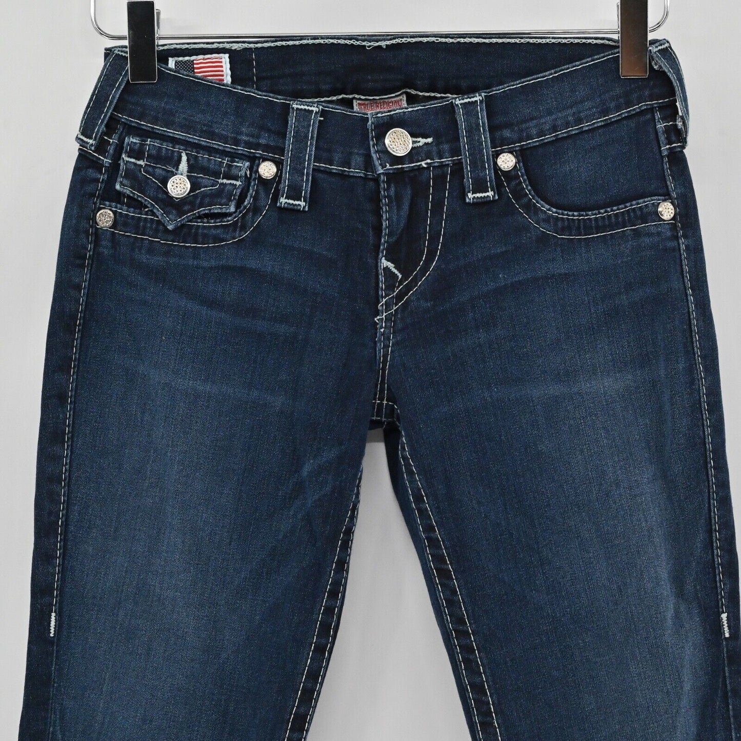 TRUE RELIGION Jeans Womens Size 25 Misty Skinny Low Rise Dark Wash Stretch USA