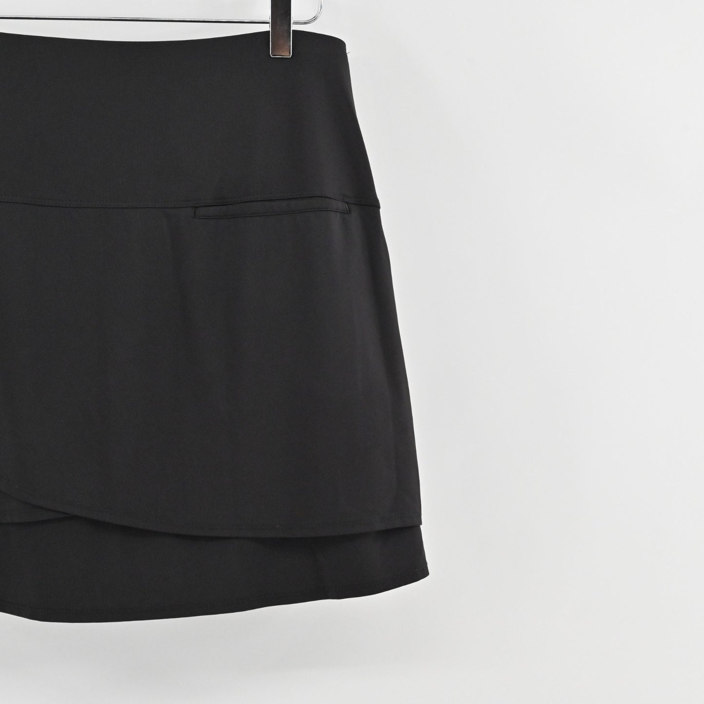 Lucky in Love Scallop Short Golf Skort Size L Black Tennis Athletic Pickle Ball