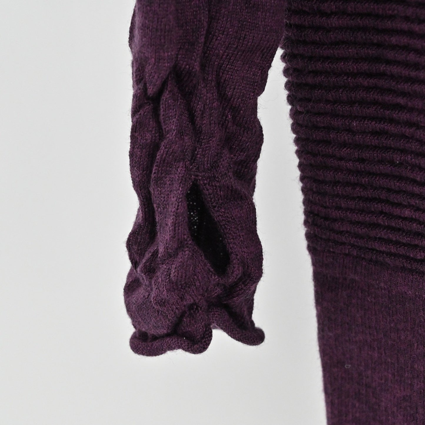 Lululemon Womens Sit In Lotus Wrap II Cardigan Size 10 Heathered Plum Ribbed