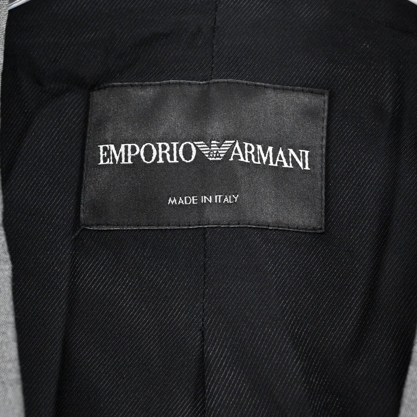 EMPORIO ARMANI Blazer Womens Size 40 Gray Single Breasted Button Front Jacket