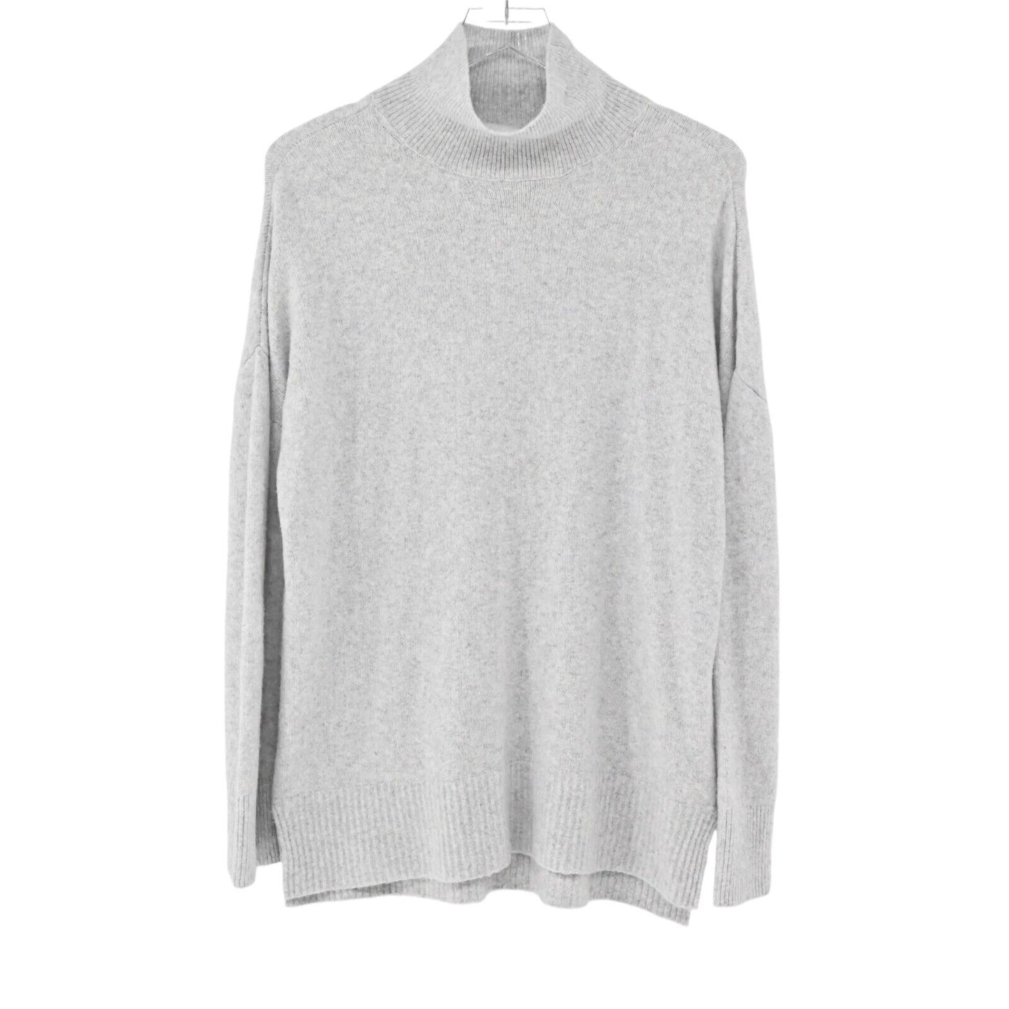 ABERCROMBIE FITCH Sweater Womens XS Grey Classic Mock Neck Knit Cozy Capsule