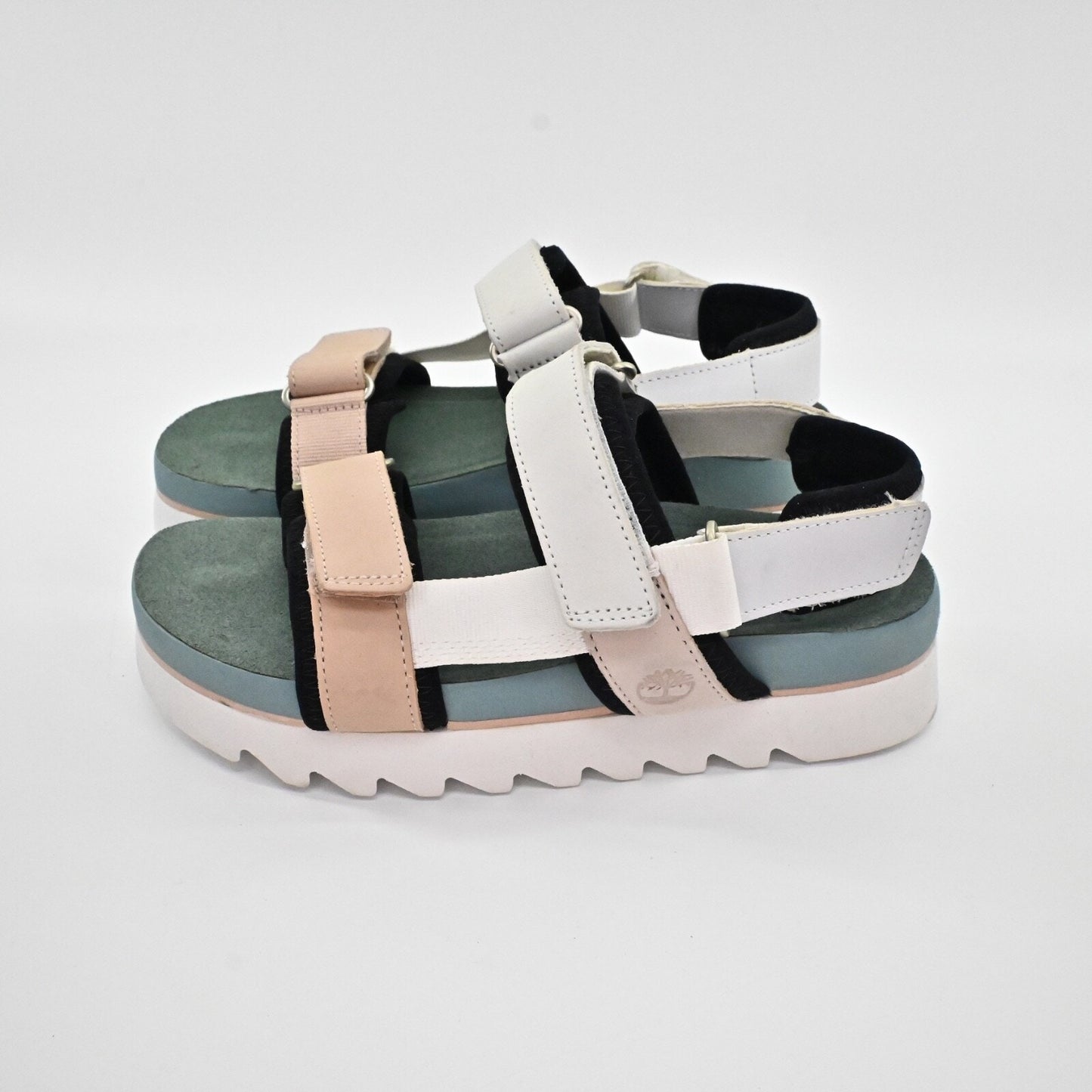 TIMBERLAND Womens Santa Monica Sporty Sunrise Sandals Sz 6.5 Colorblock Platform