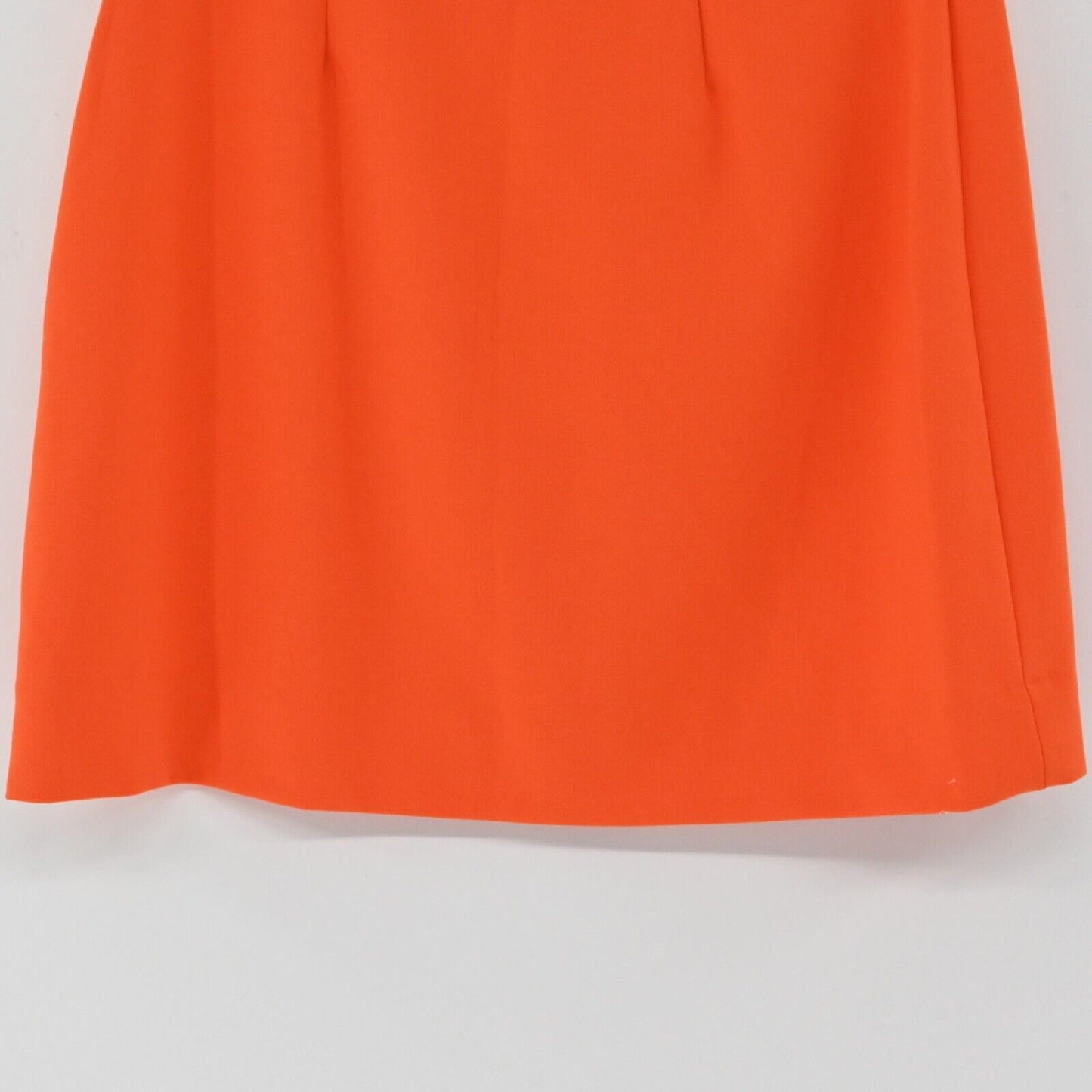VICTORIA BECKHAM Skirt Womens Sz S Orange Scalloped Pocket Mini Retro TARGET