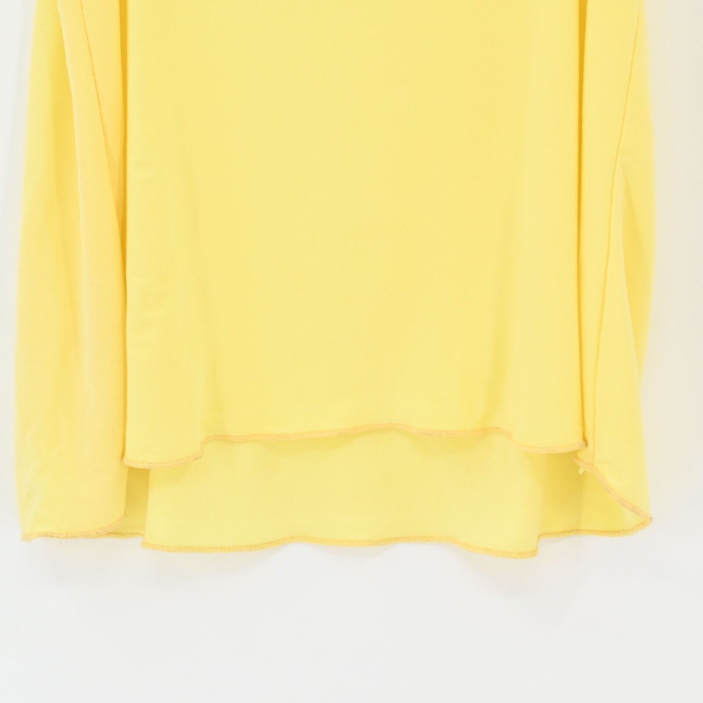 Vtg Babydoll Top Womens Sz M Yellow Sequin Trim Pastels Bling Festival Y2k USA