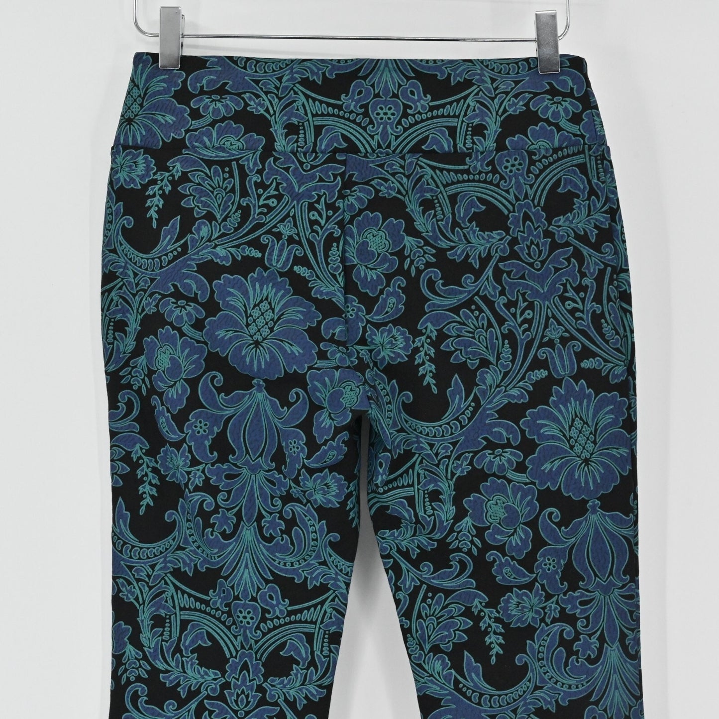 SOFT SURROUNDINGS Womens Paisley Pants Sz PXS Floral Straight Leg Ponte Stretch