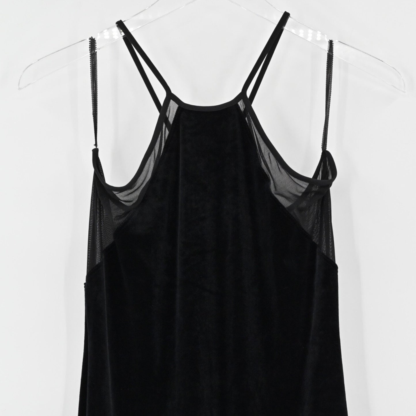 Vtg Y2k Velvet Gown Womens Sz M Black Halter Velour Whimigoth Fairygrunge Dress