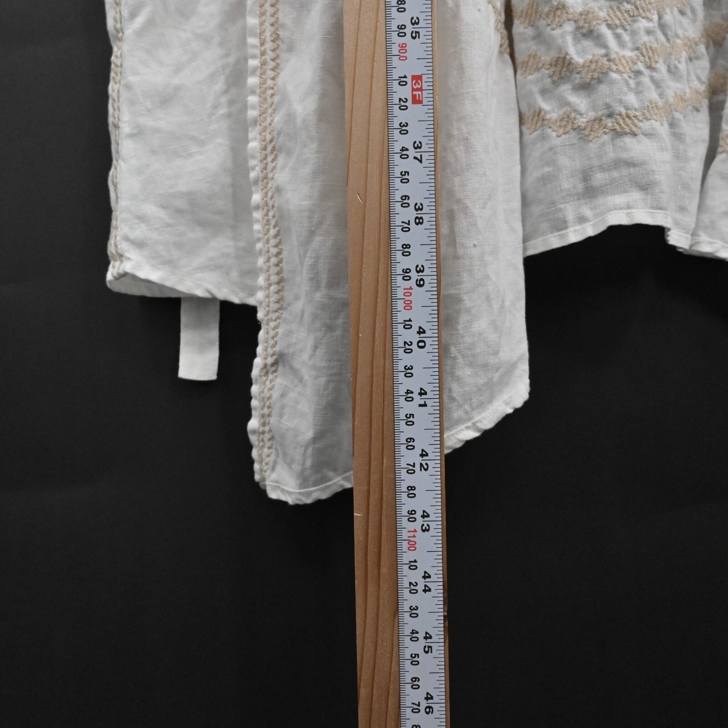 JOHNNY WAS Duster Womens Size OS Longline Embroidered Tie Waist Sleeveless Boho