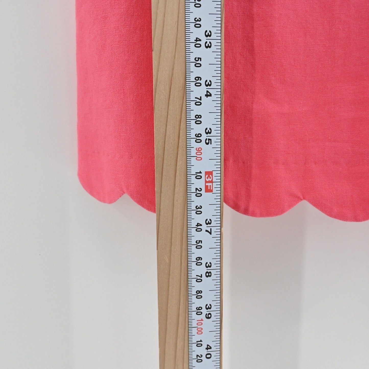 J Crew Scalloped Hem Dress Size 14 Coral Pink Shift Sleeveless Linen Minimalist