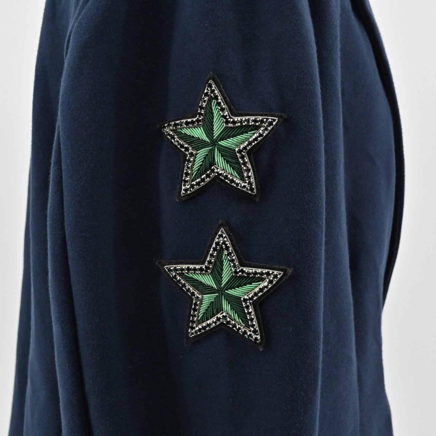 Miller Wendt Womens Navy Sloane Blazer Size XL Star Tennis Club Patch Jacket NEW