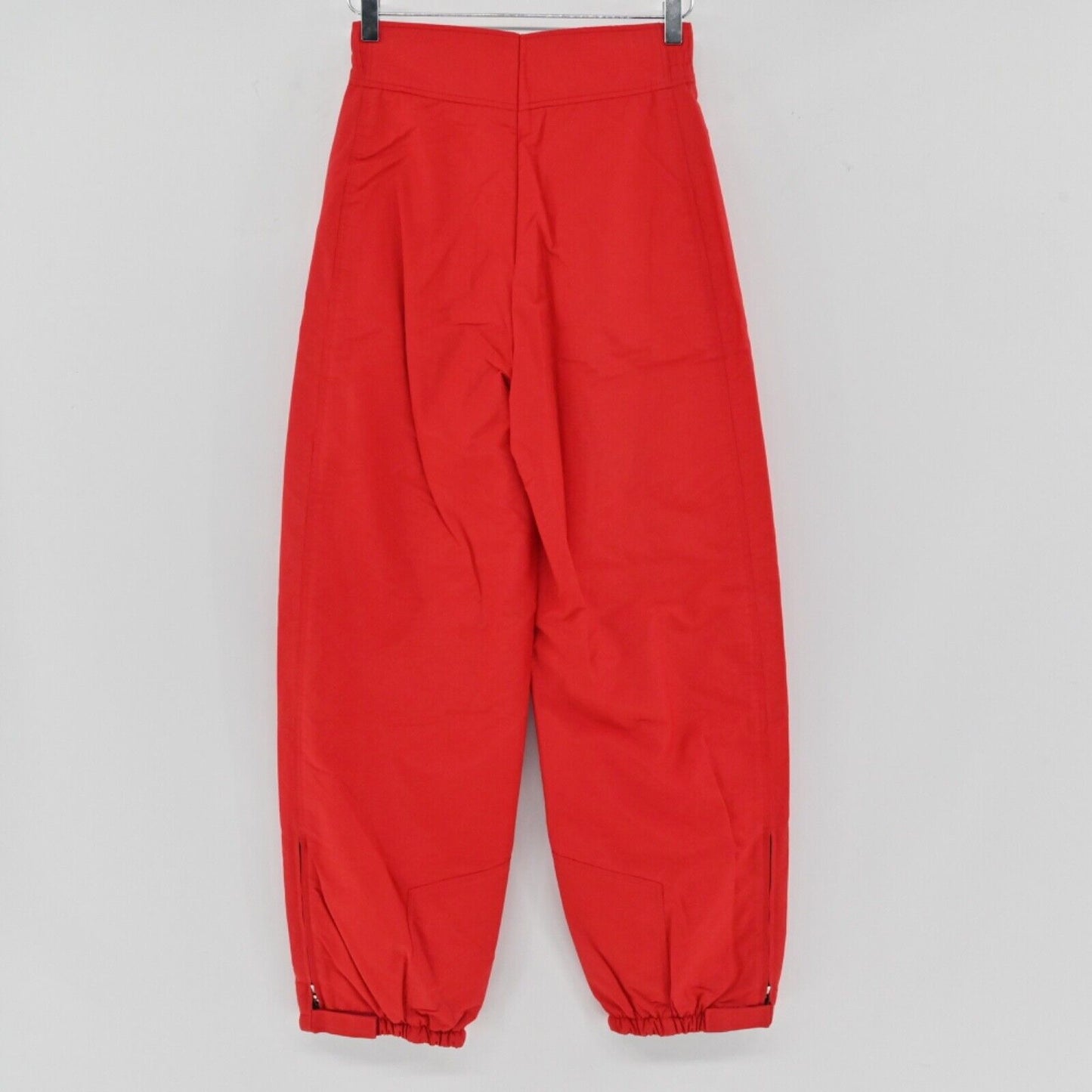 Vtg BOGNER Pants Womens Sz 8 Red Cotton Blend High Rise Tapered Snow Ski USA 80s