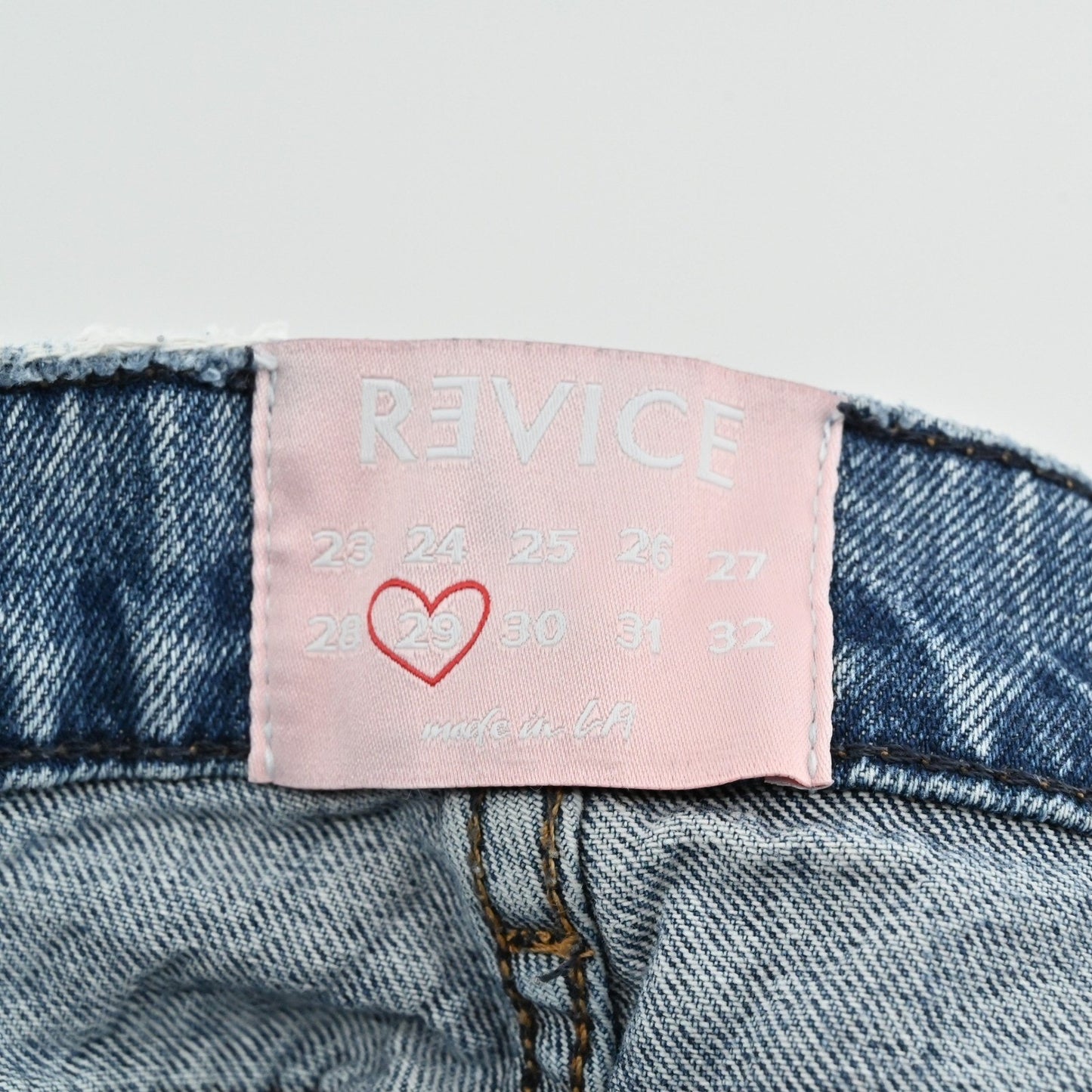 REVICE Womens Button Fly Jeans Size 29 Distressed Denim Festival High Rise Retro