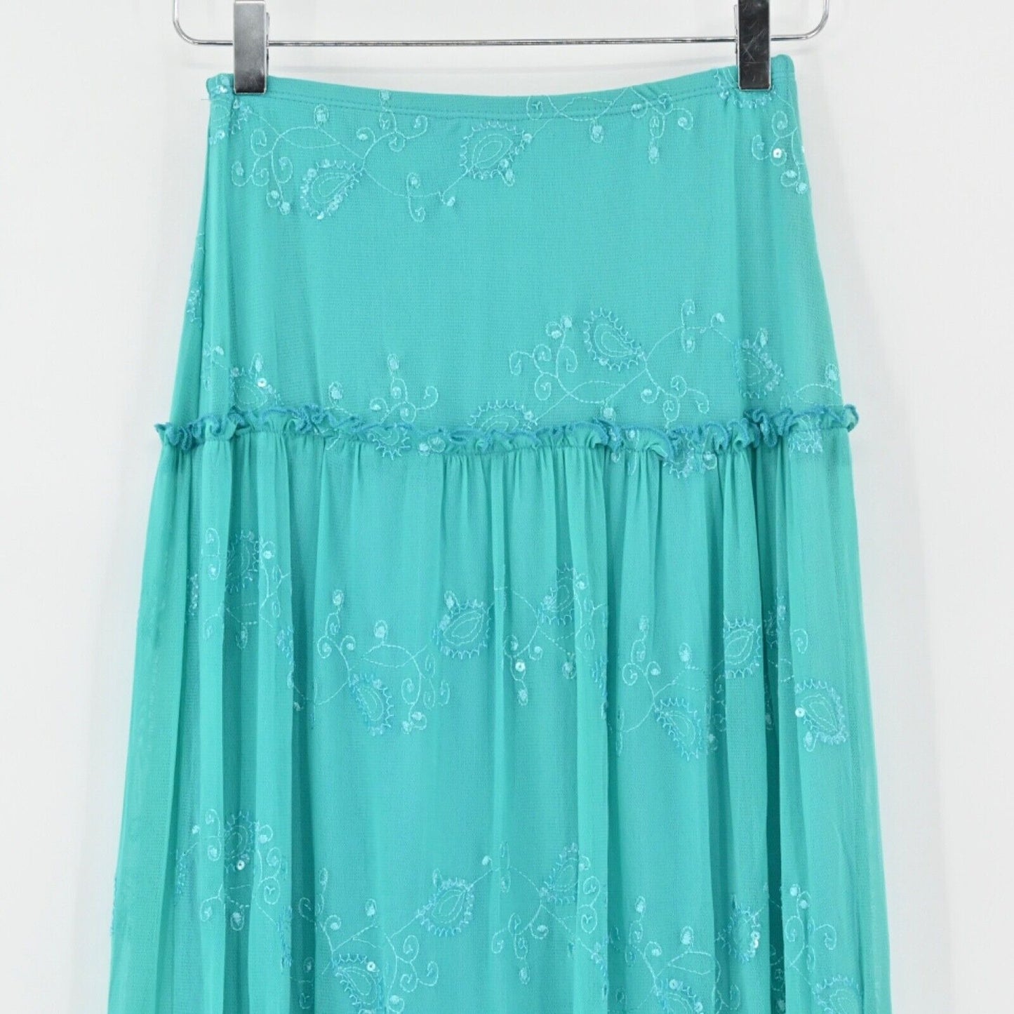 Vintage WHIZ Teal Midi Skirt Size S