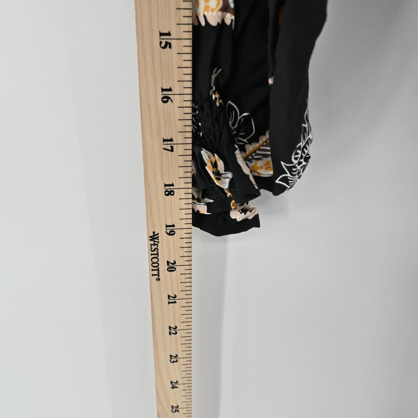 Anthropologie Kindred Floral Paisley Dress Size L Bohemian Smocked Waist Black