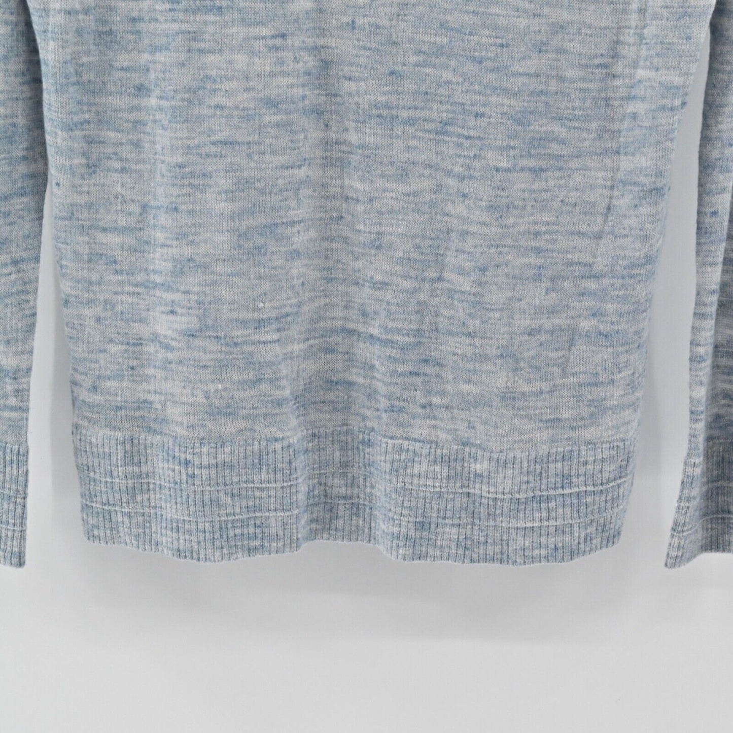 LULULEMON Top Womens Sz S Heather Blue Well Being Crew Sweater Linen Athleisure