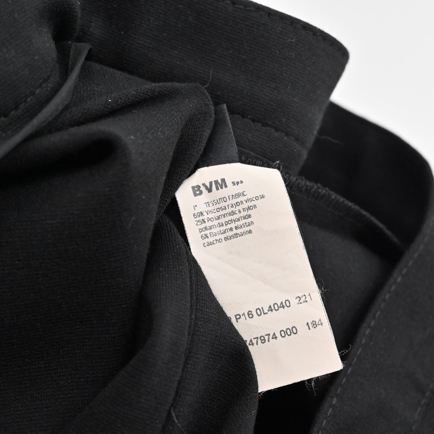 LES COPAINS Pleated Skirt Size 46 Black Knee Length A Line Jersey Stretch Retro