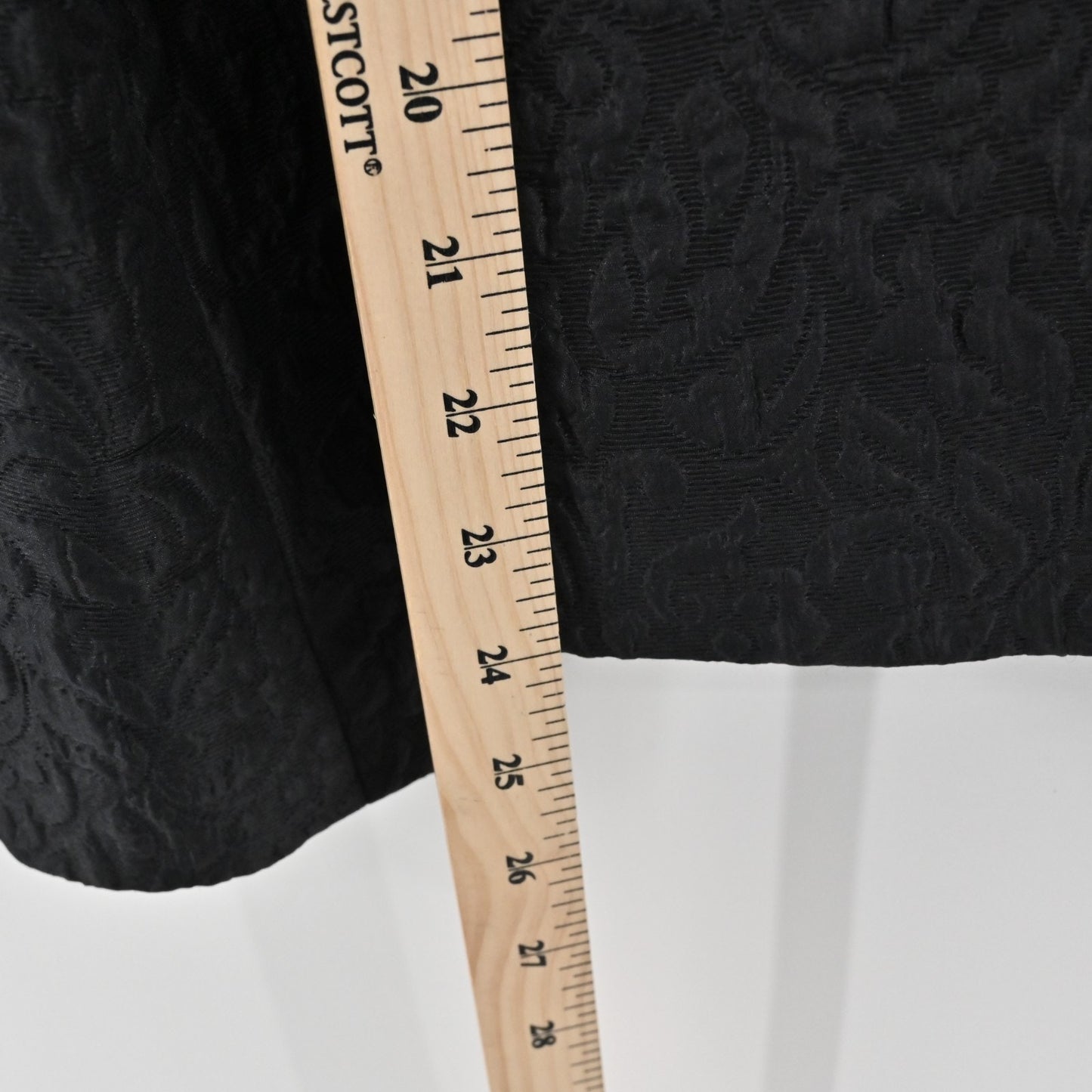 Vtg Giorgio Vannini Womens Jacquard Floral Blazer Size 44 Satin Black Jacket 80s